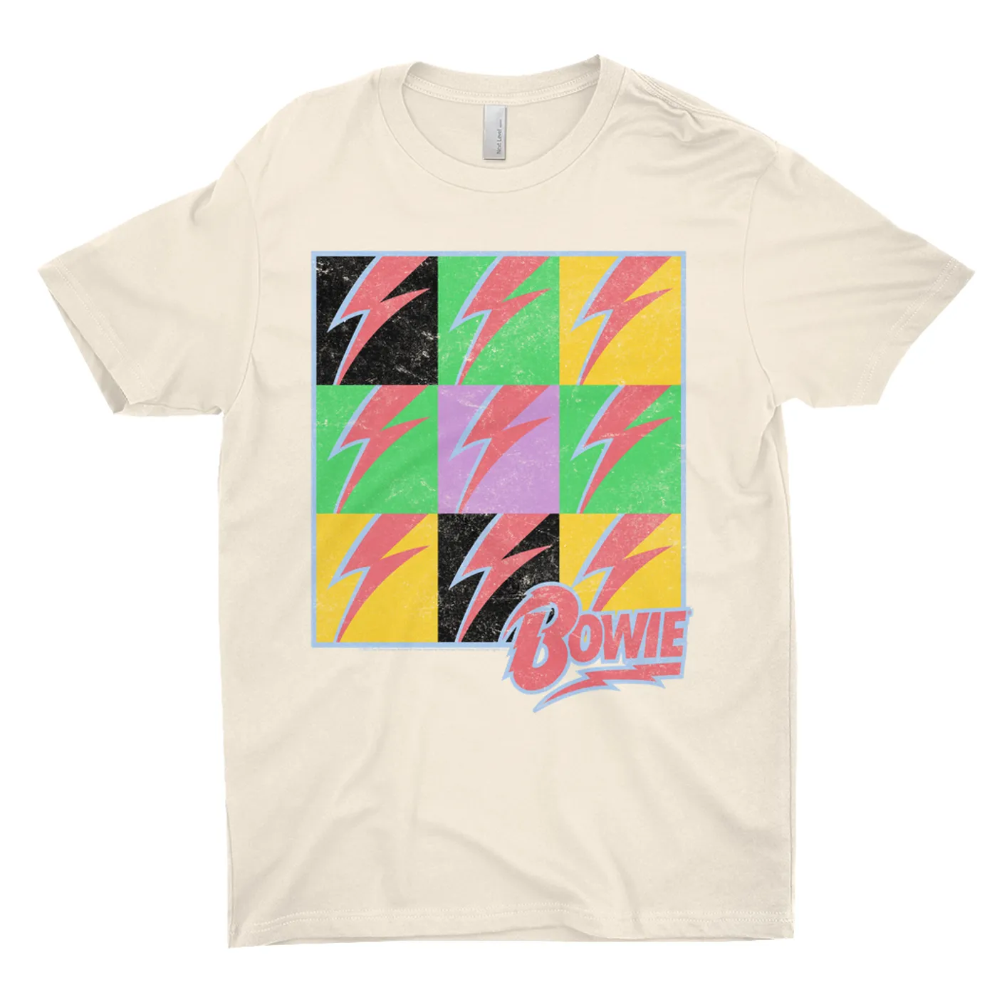 David Bowie T-Shirt | Pop Art Bolt Design Distressed David Bowie Shirt