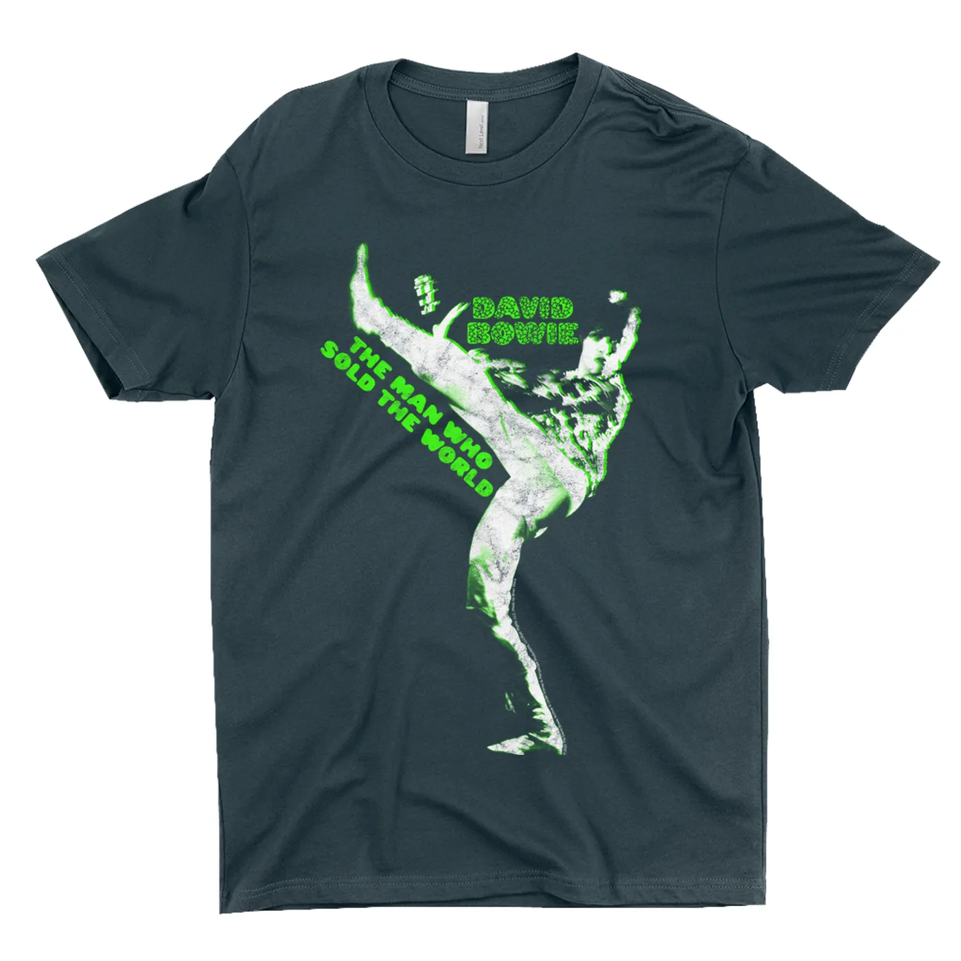 David Bowie T-Shirt | Neon Green The Man Who Sold The World David Bowie Shirt