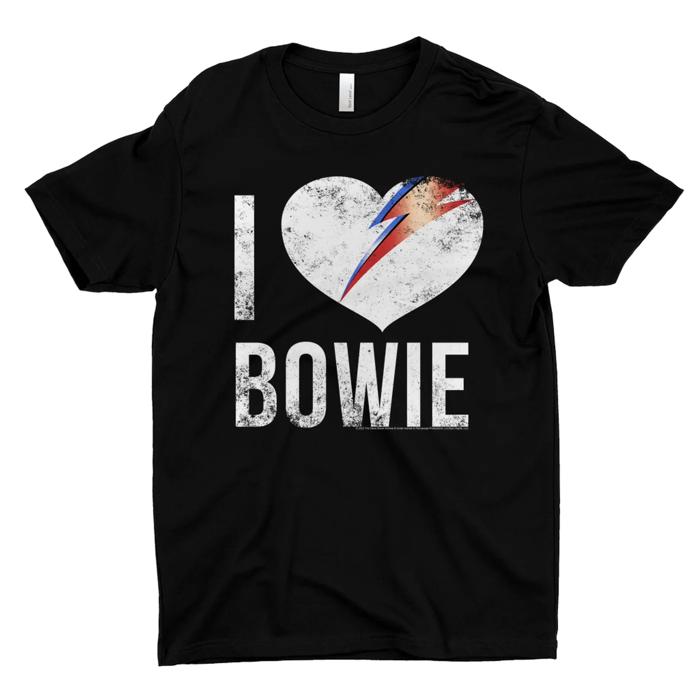 David Bowie T-Shirt | I Heart Bowie Distressed David Bowie Shirt