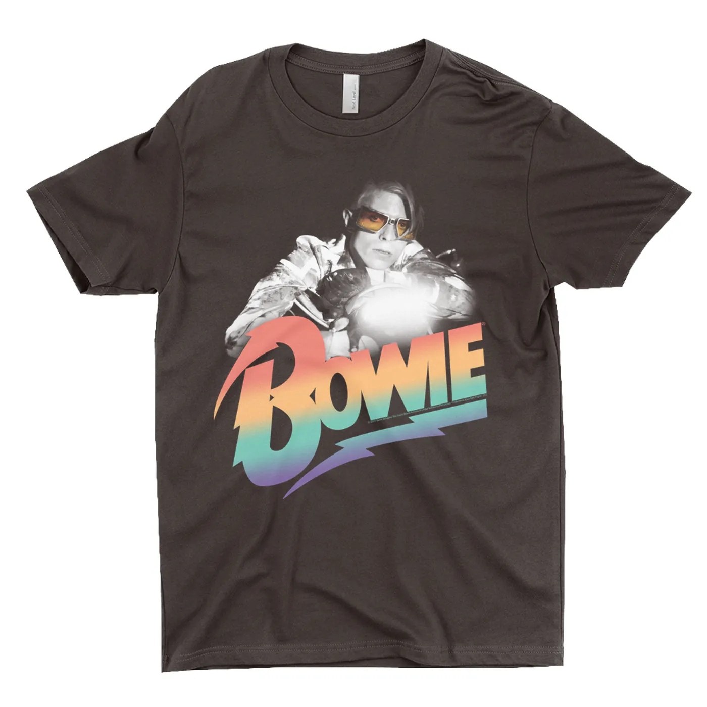David Bowie T-Shirt | Colorful Ombre Motorcycle Image (Merchbar Exclusive) David Bowie Shirt