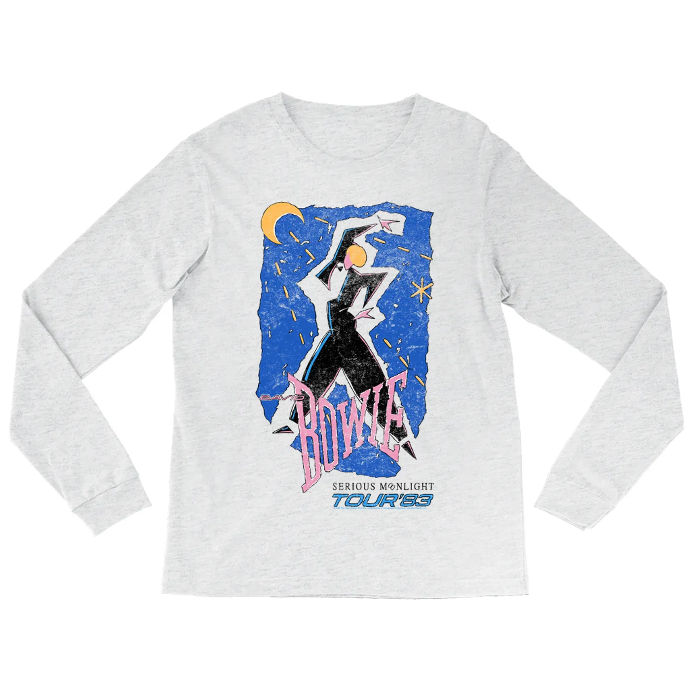 David Bowie Long Sleeve Shirt | Serious Moonlight Tour 1984 Sketched (Merchbar Exclusive) David Bowie Shirt