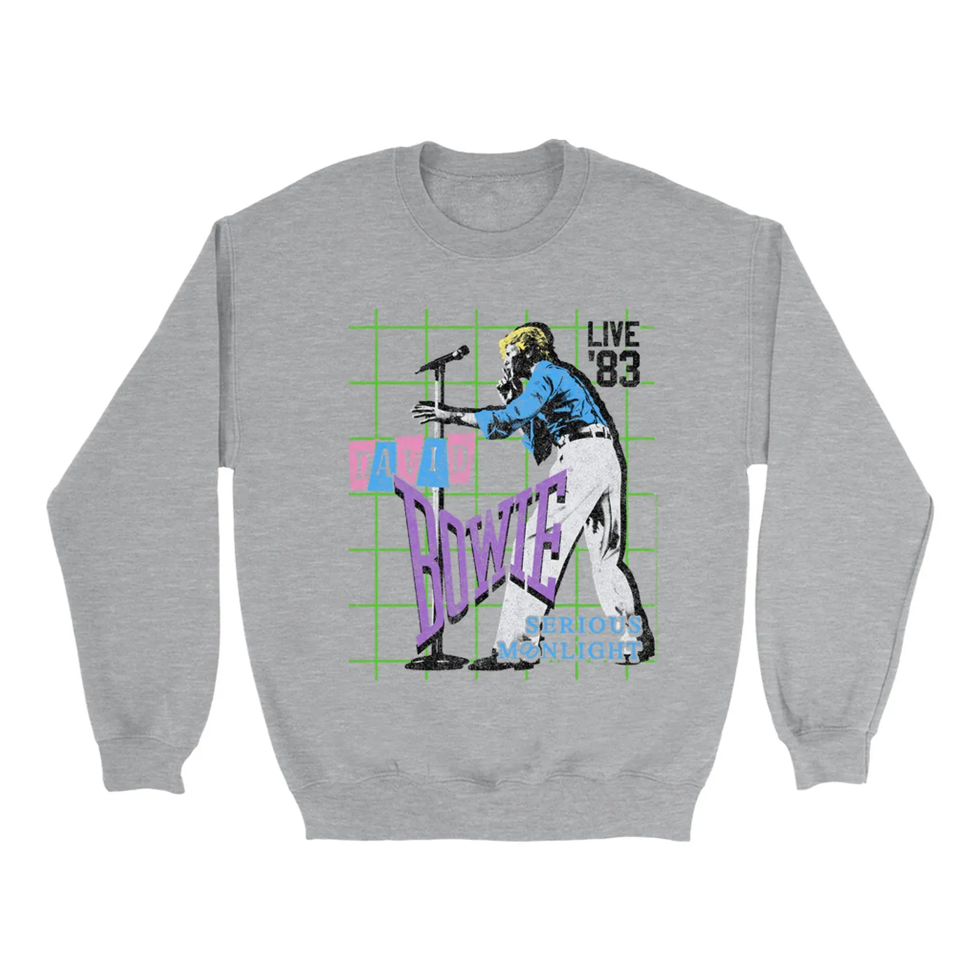 David Bowie Sweatshirt | LIVE In 1983 Serious Moonlight (Merchbar Exclusive) David Bowie Sweatshirt