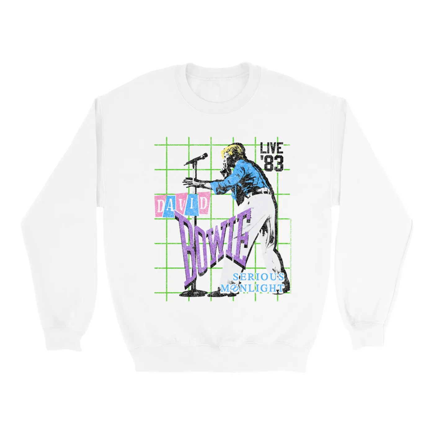 David Bowie Sweatshirt | LIVE In 1983 Serious Moonlight (Merchbar Exclusive) David Bowie Sweatshirt
