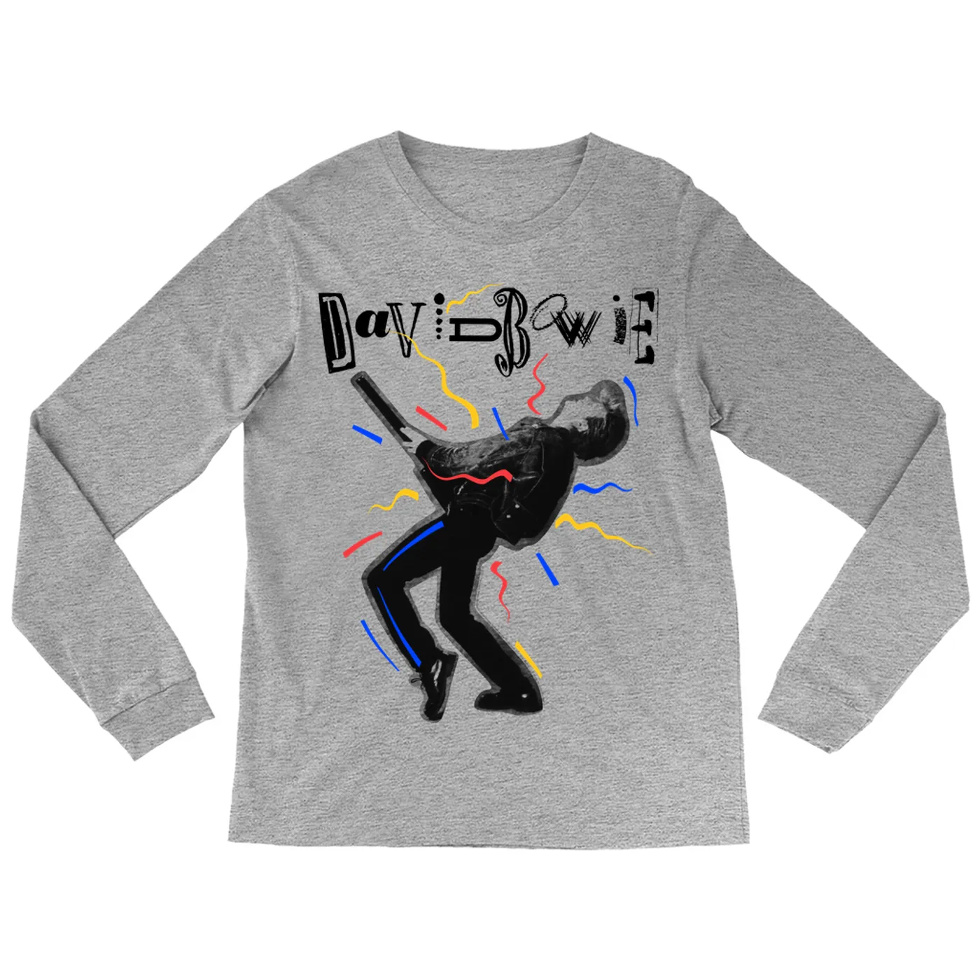 David Bowie Long Sleeve Shirt | The Glass Spider Tour Colorful Image (Merchbar Exclusive) David Bowie Shirt