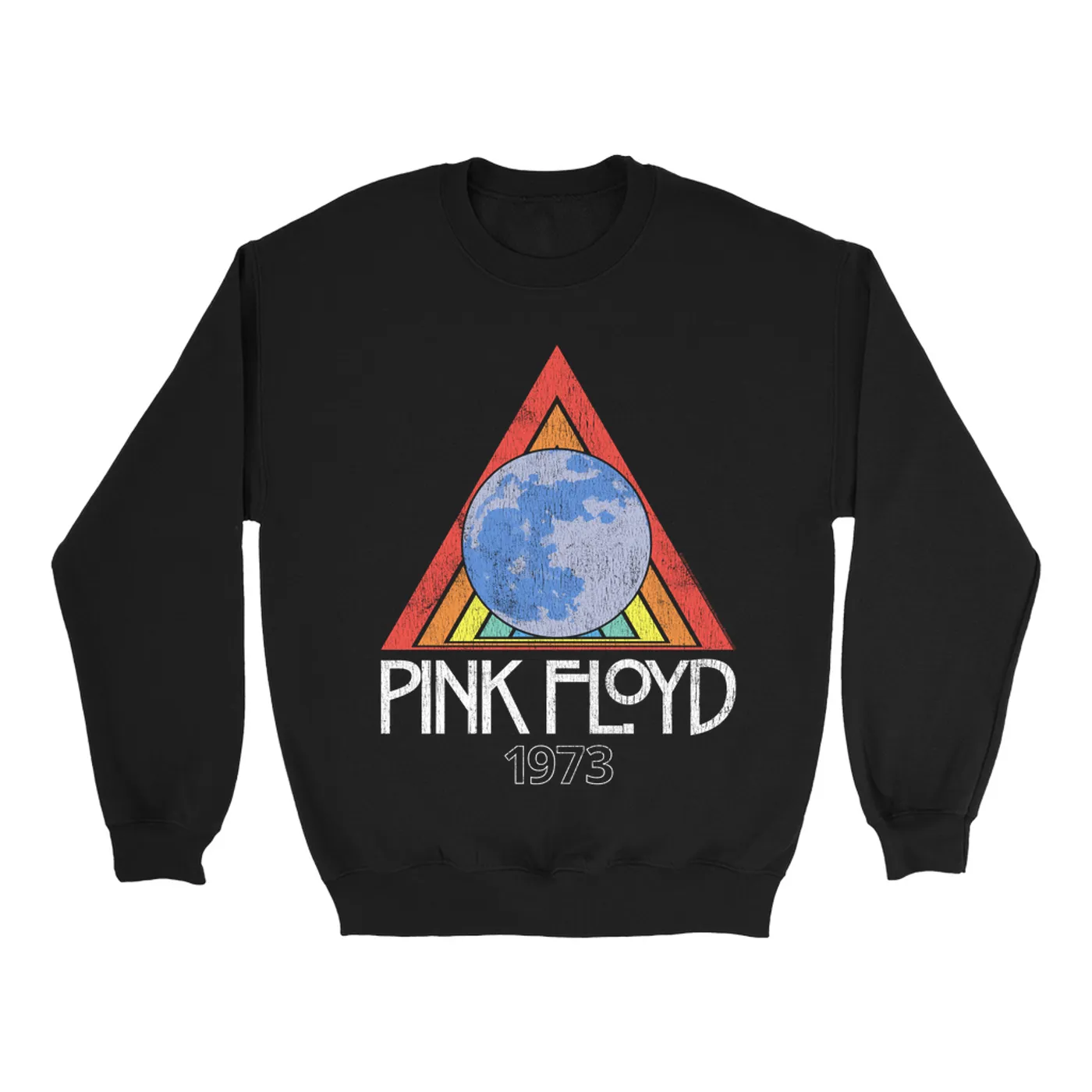 Pink Floyd Sweatshirt | 1973 Gone Global Distressed Pink Floyd Sweatshirt
