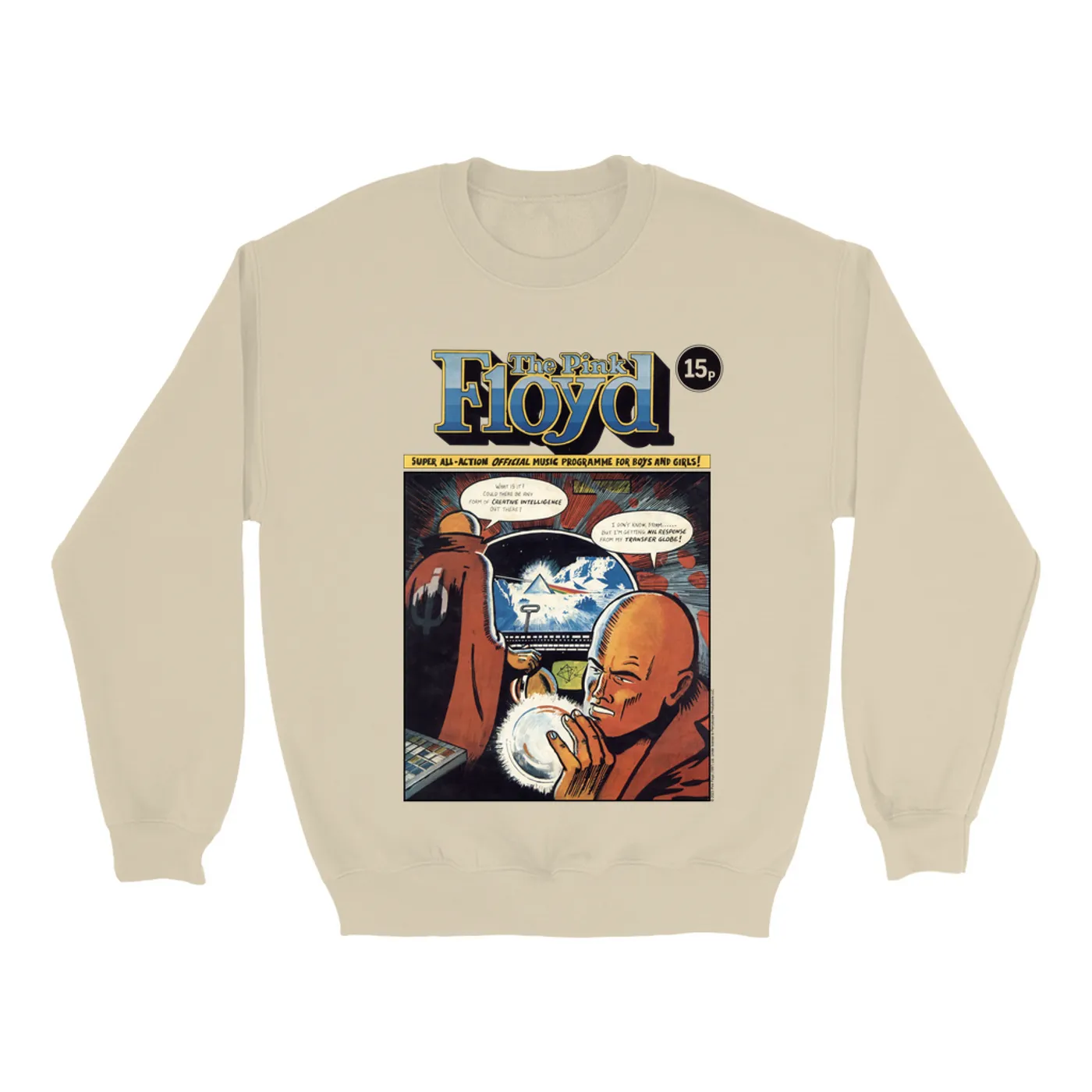 Pink Floyd Sweatshirt | Dark Side Of The Moon Comic Pink Floyd Sweatshirt