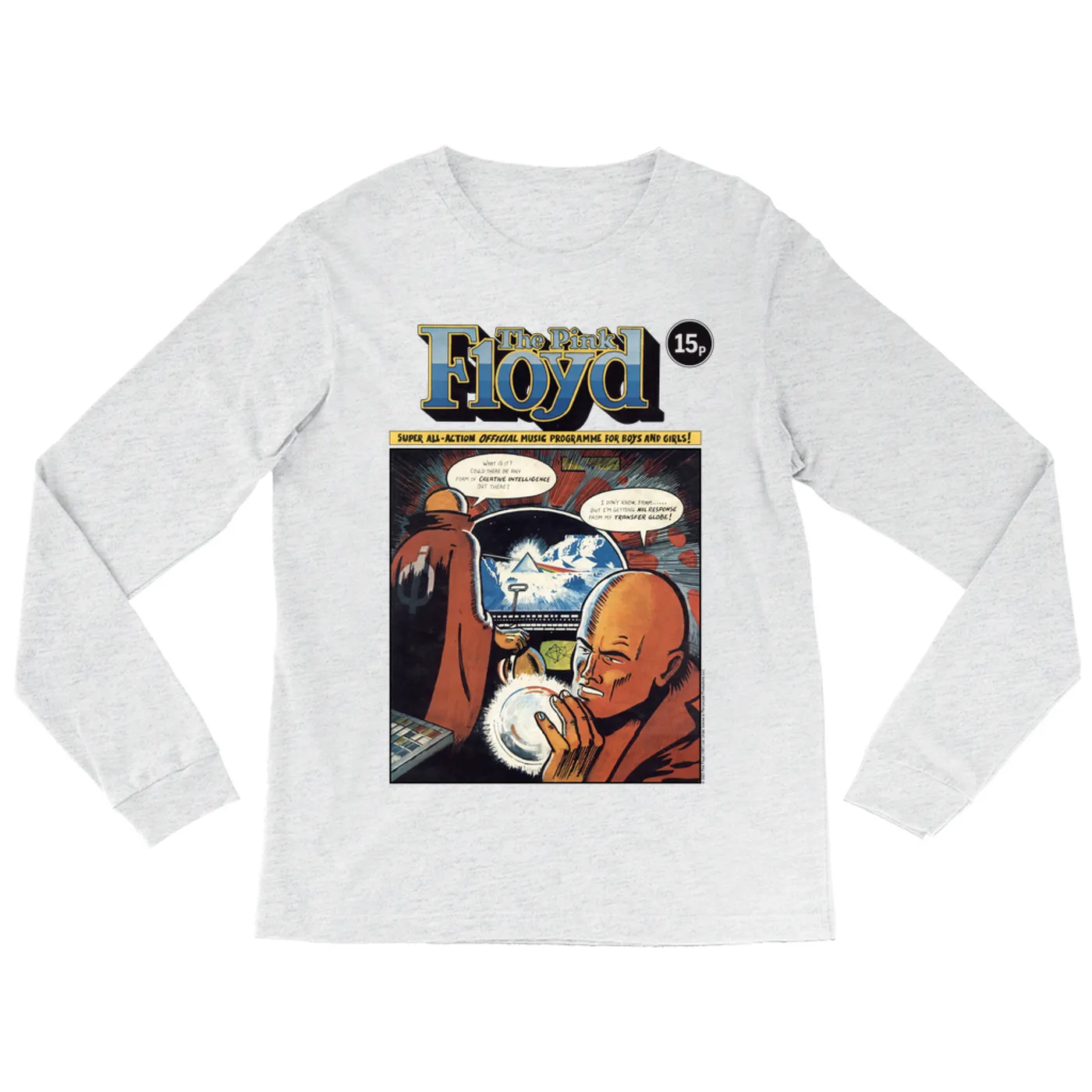 Pink Floyd Long Sleeve Shirt | Dark Side Of The Moon Comic Pink Floyd Shirt