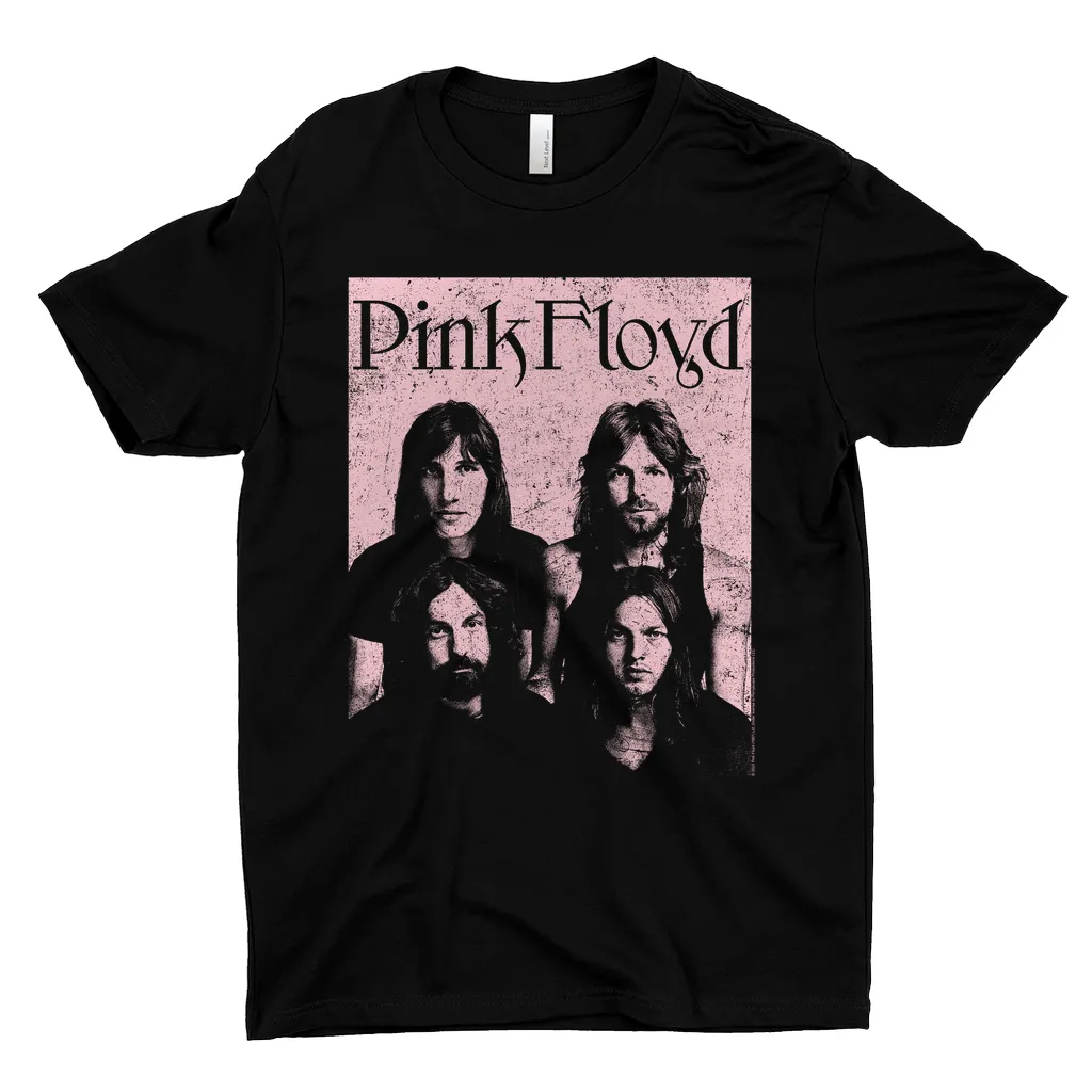 T-Shirt | Pink Meddle Portrait Distressed Shirt