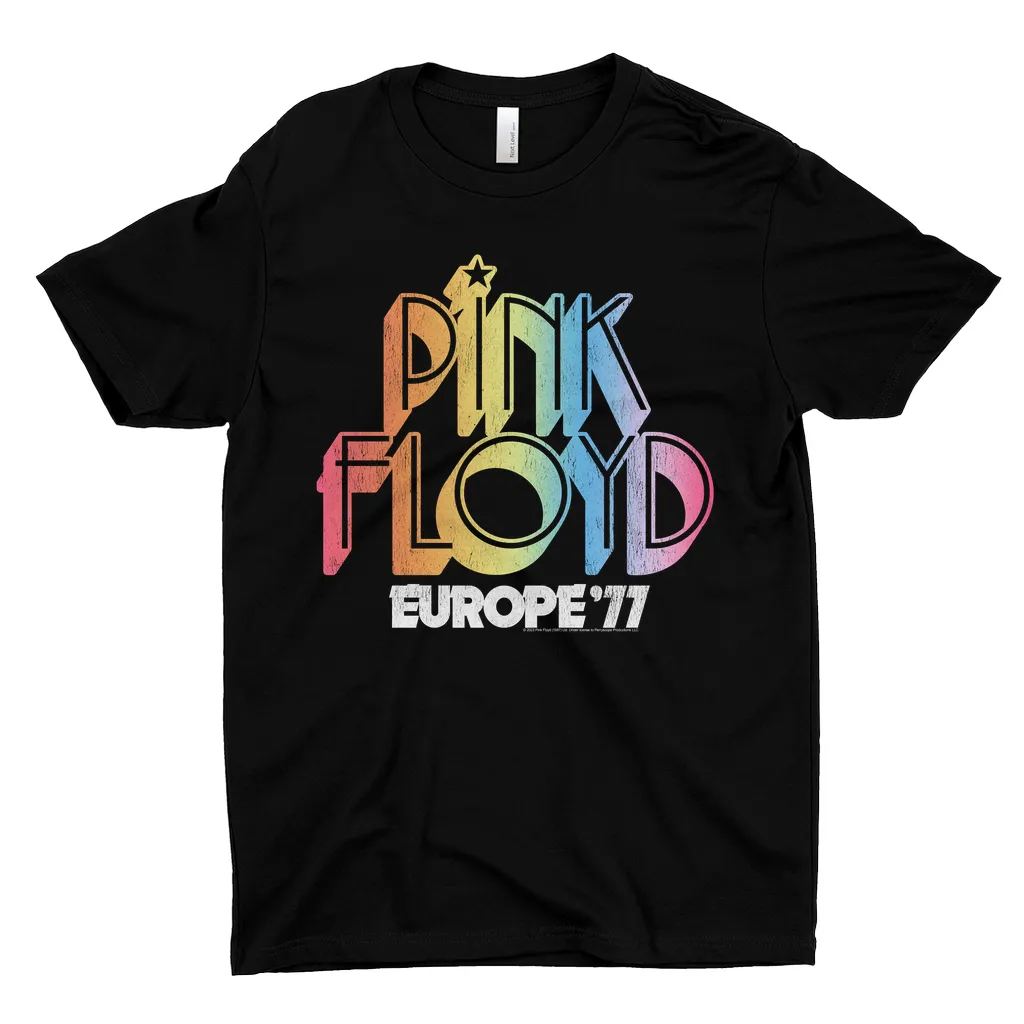 T-Shirt | Europe '77 Rainbow Ombre Tour Distressed Shirt