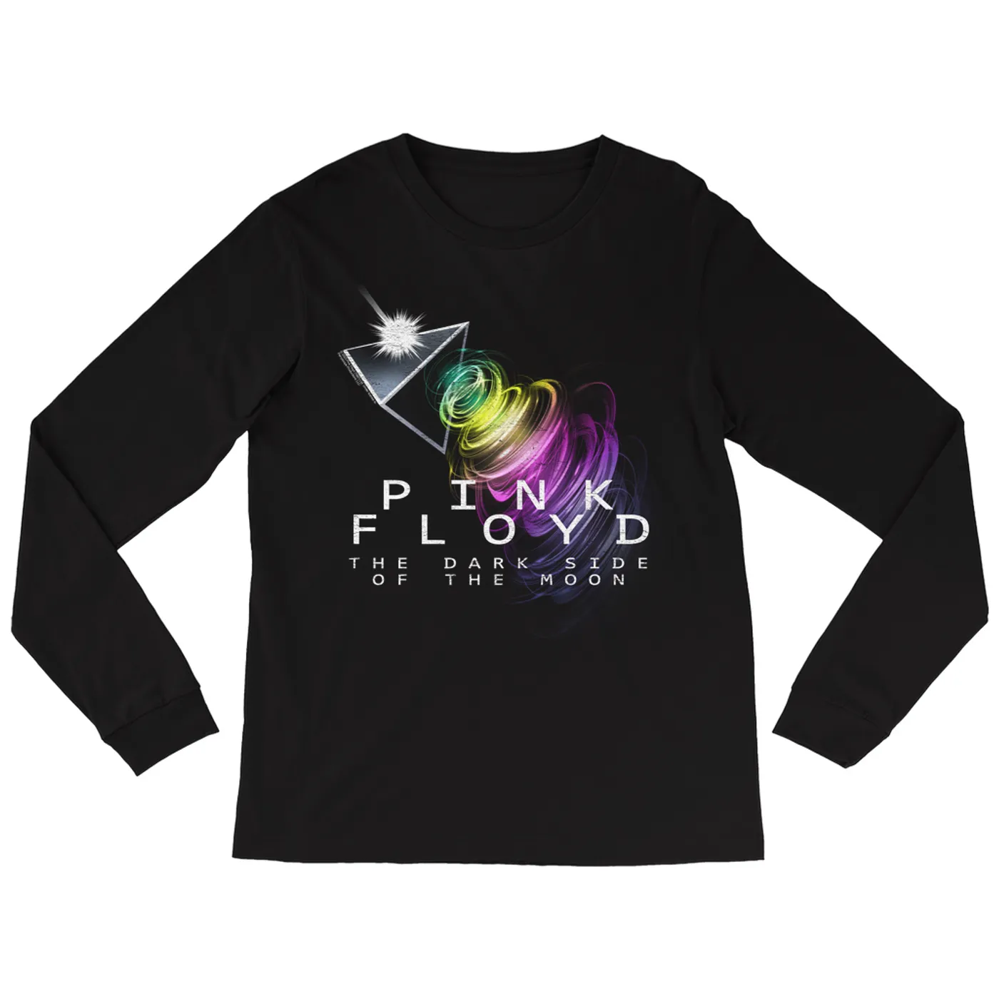 Pink Floyd Long Sleeve Shirt | Dark Side Of The Moon Energy Cyclone Pink Floyd Shirt