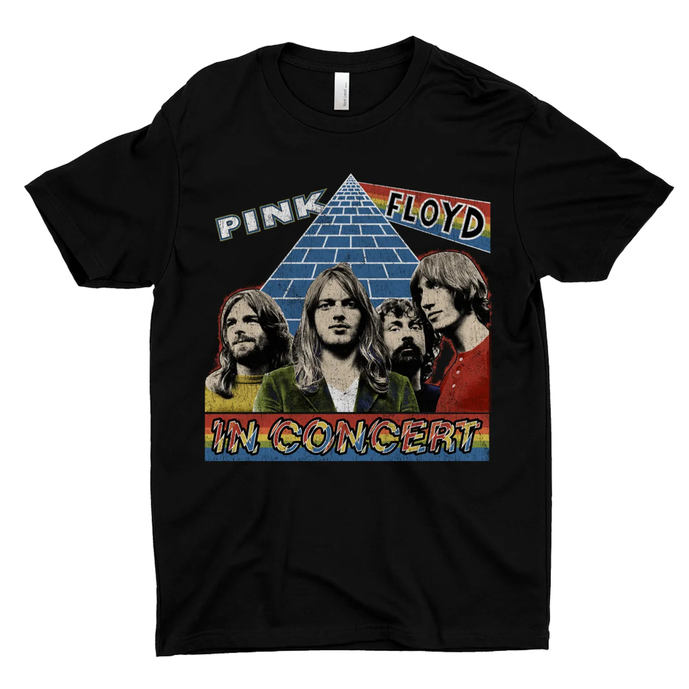 Pink Floyd T-Shirt | Dark Side Of The Moon In Concert Distressed Pink Floyd Shirt
