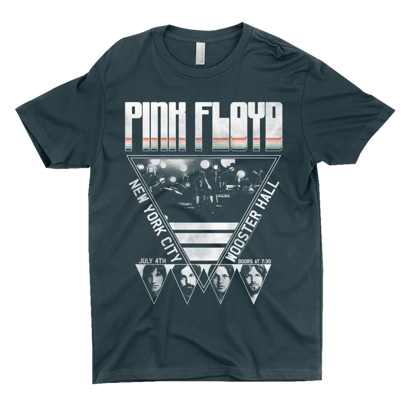Pink Floyd T-Shirt | NYC LIVE In Concert 4th Of July Distressed (Merchbar Exclusive) Pink Floyd Shirt