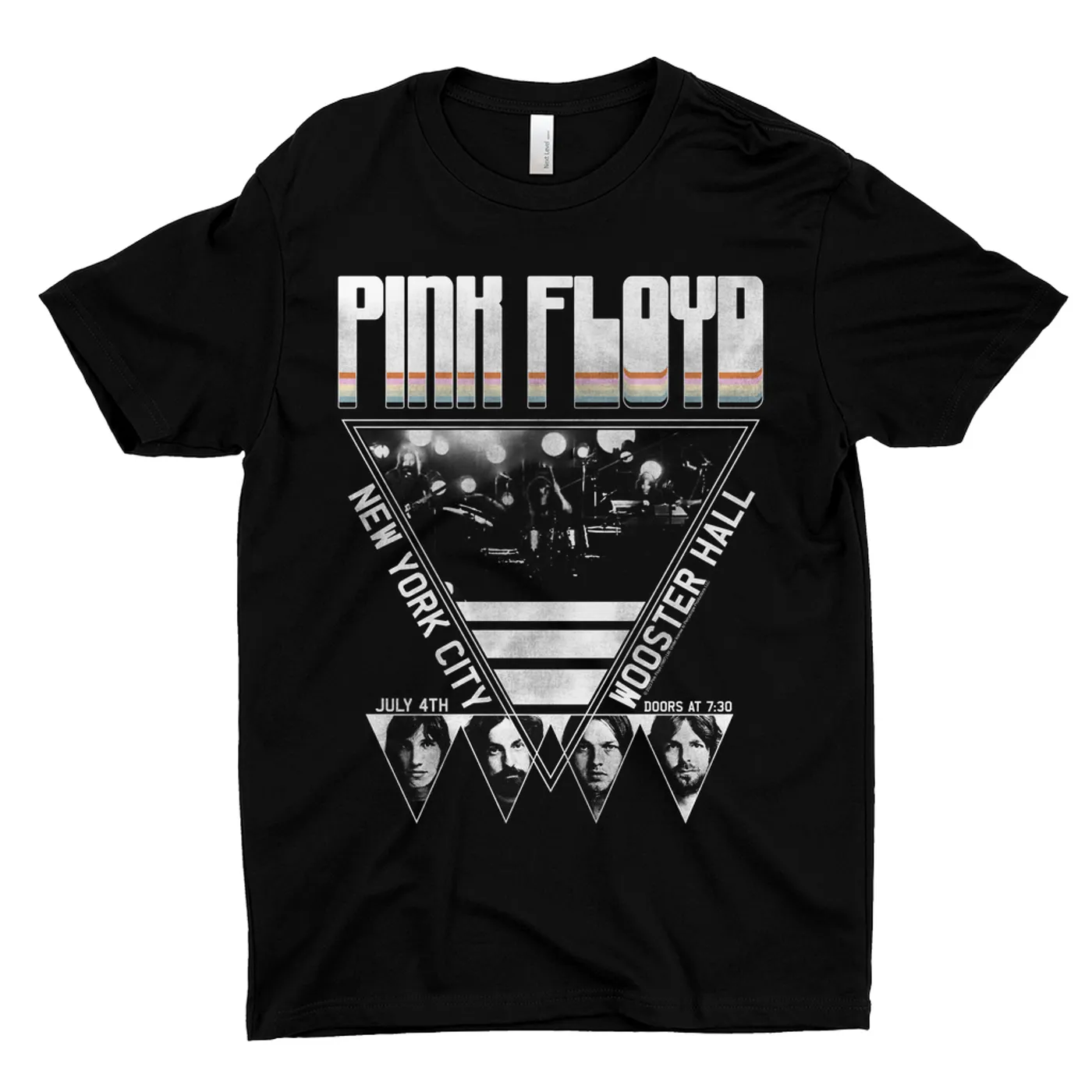 Pink Floyd T-Shirt | NYC LIVE In Concert 4th Of July Distressed (Merchbar Exclusive) Pink Floyd Shirt