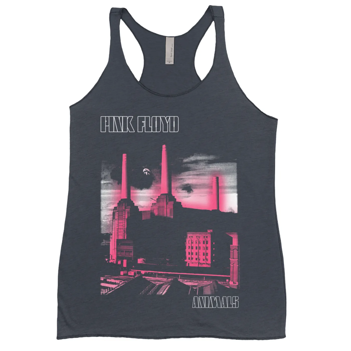 Pink Floyd Ladies' Tank Top | Animals Album Pink Glow Pink Floyd Shirt