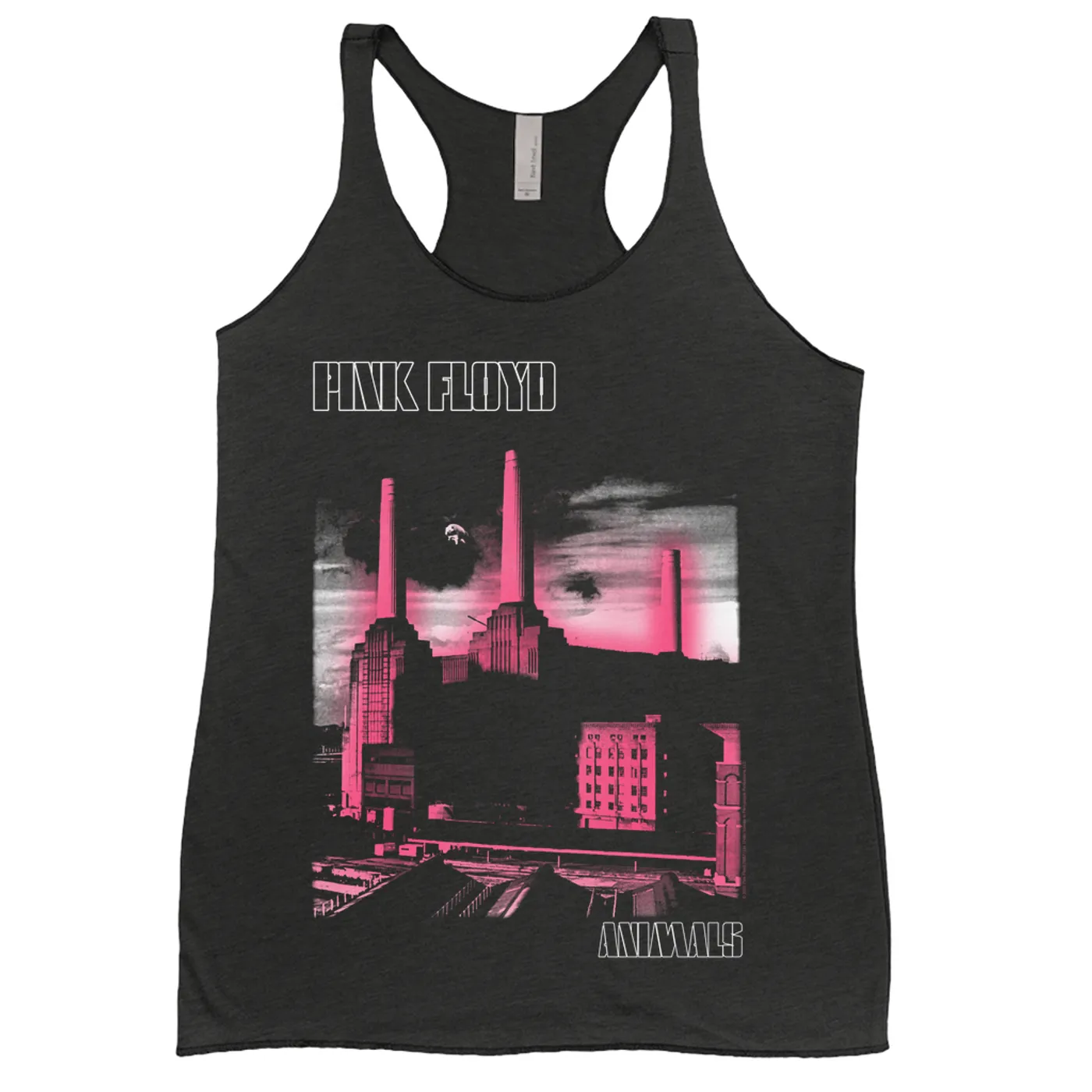 Pink Floyd Ladies' Tank Top | Animals Album Pink Glow Pink Floyd Shirt