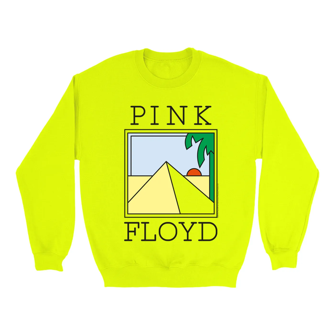 Pink Floyd Bright Colored Sweatshirt | Pyramid Art Pink Floyd Sweatshirt