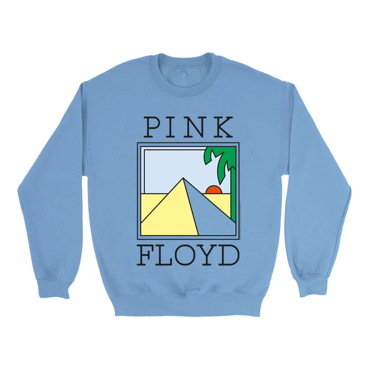 Pink Floyd Bright Colored Sweatshirt | Pyramid Art Pink Floyd Sweatshirt