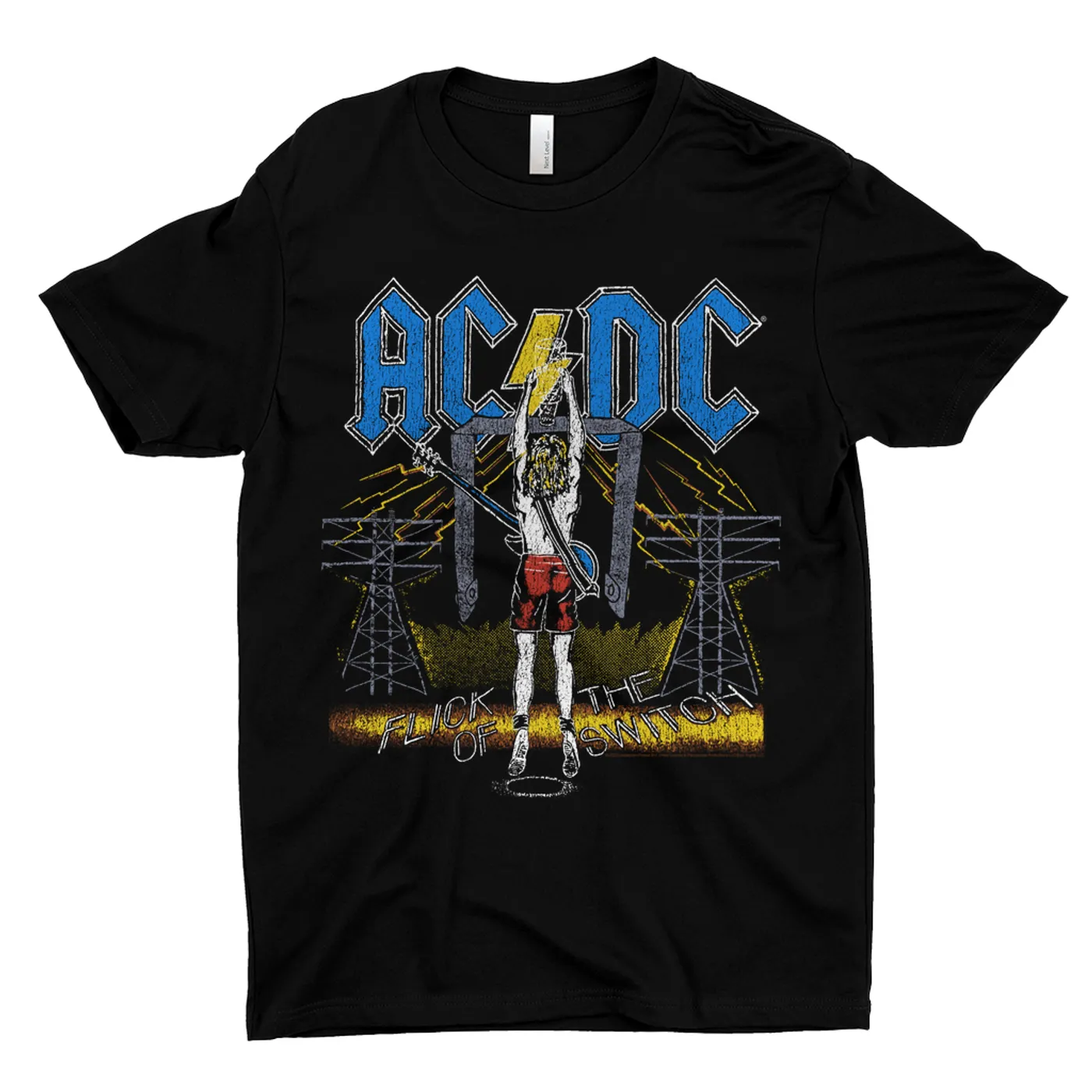 AC/DC T-Shirt | Flick Of The Switch Electricity ACDC Shirt