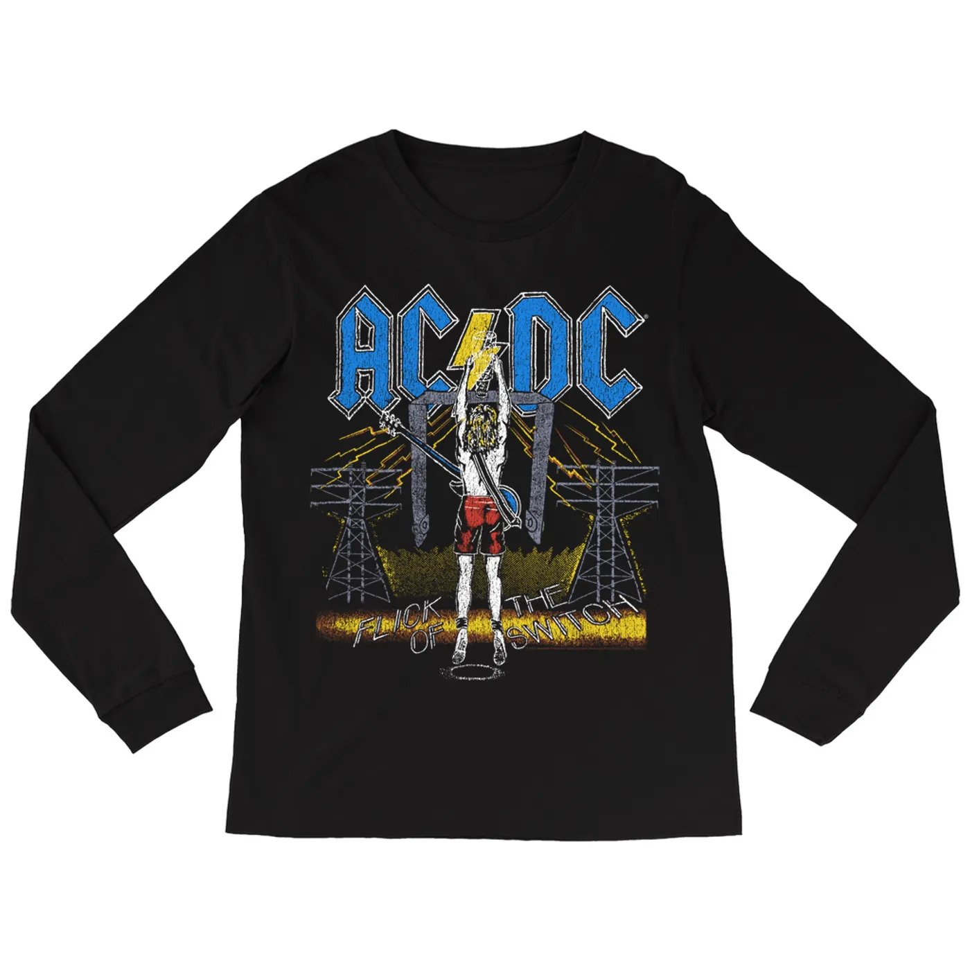 AC/DC Long Sleeve Shirt | Flick Of The Switch Electricity ACDC Shirt