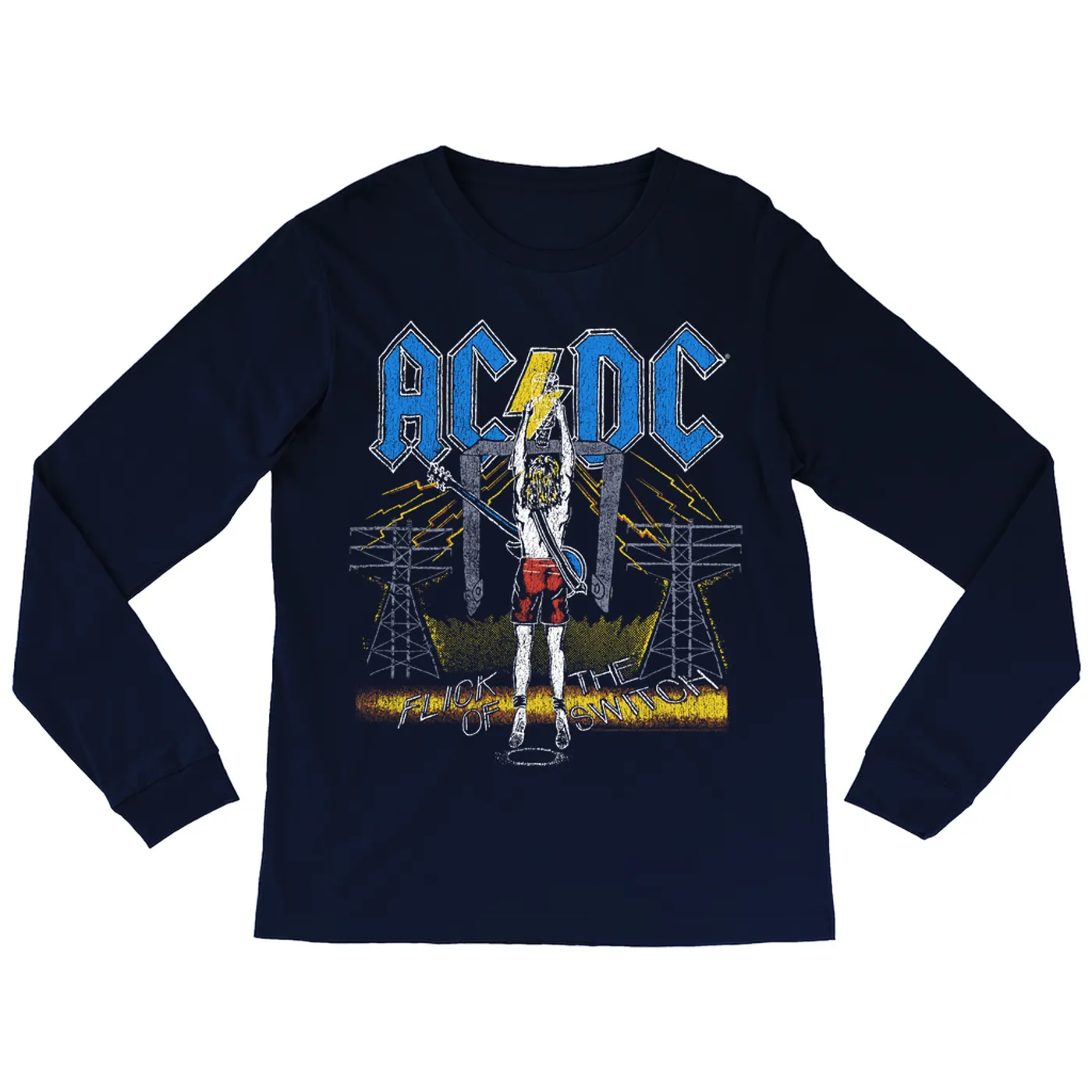 AC/DC Long Sleeve Shirt | Flick Of The Switch Electricity ACDC Shirt