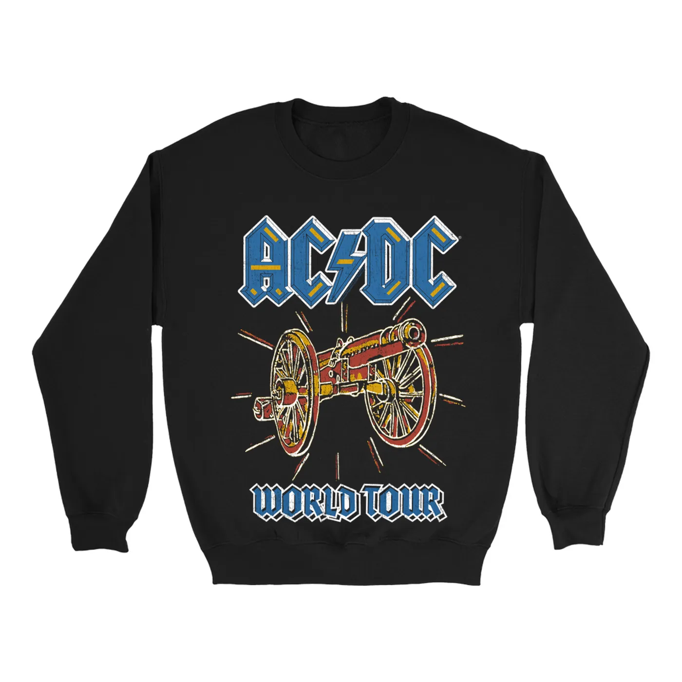 AC/DC Sweatshirt | World Tour For Those About To Rock Cannon Image ACDC Sweatshirt