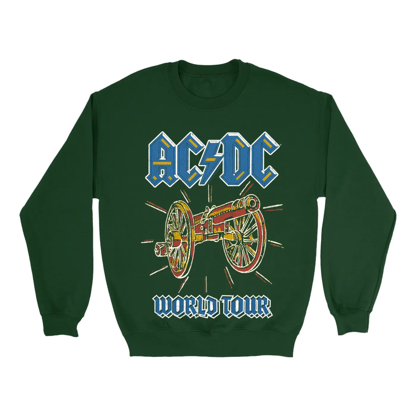 AC/DC Sweatshirt | World Tour For Those About To Rock Cannon Image ACDC Sweatshirt
