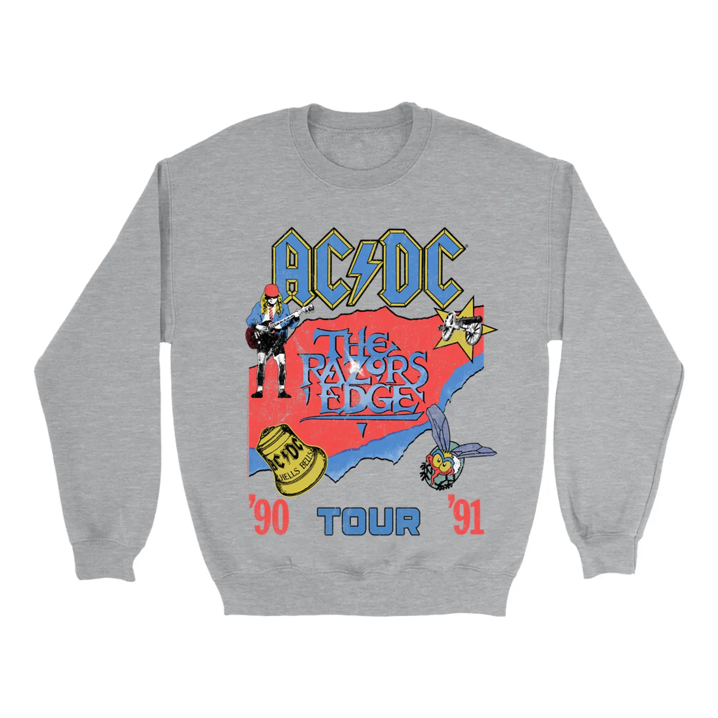 AC/DC Sweatshirt | The Razors Edge Tour 90-91 ACDC Sweatshirt
