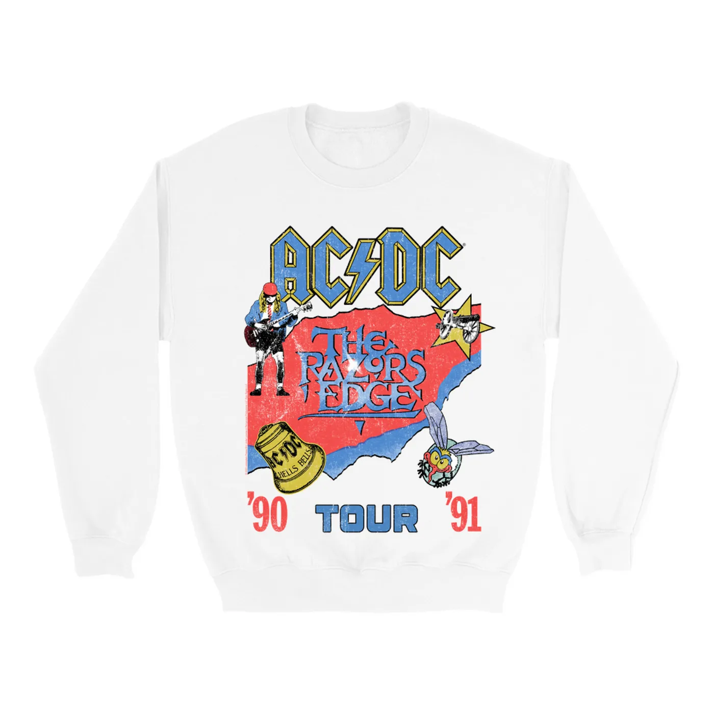 AC/DC Sweatshirt | The Razors Edge Tour 90-91 ACDC Sweatshirt
