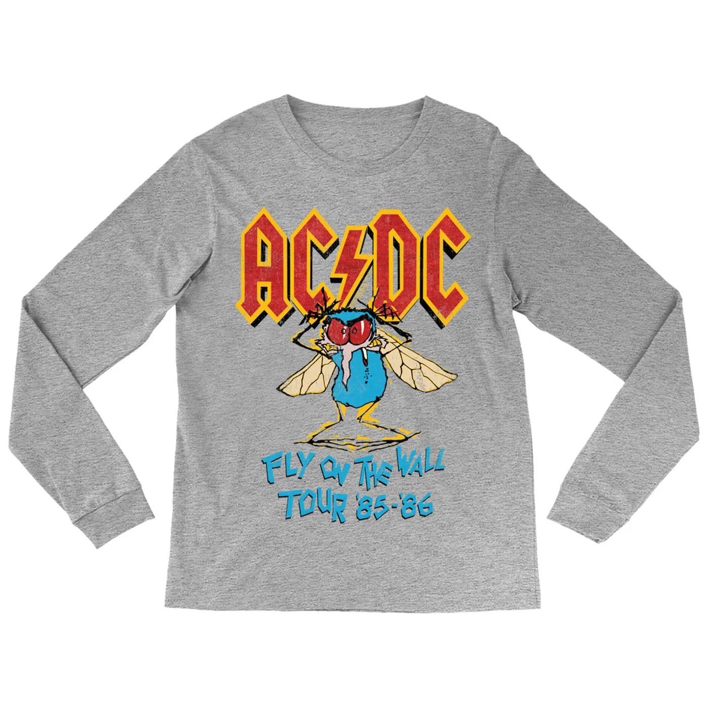 AC/DC Long Sleeve Shirt | Fly On The Wall Tour 1985-1986 ACDC Shirt