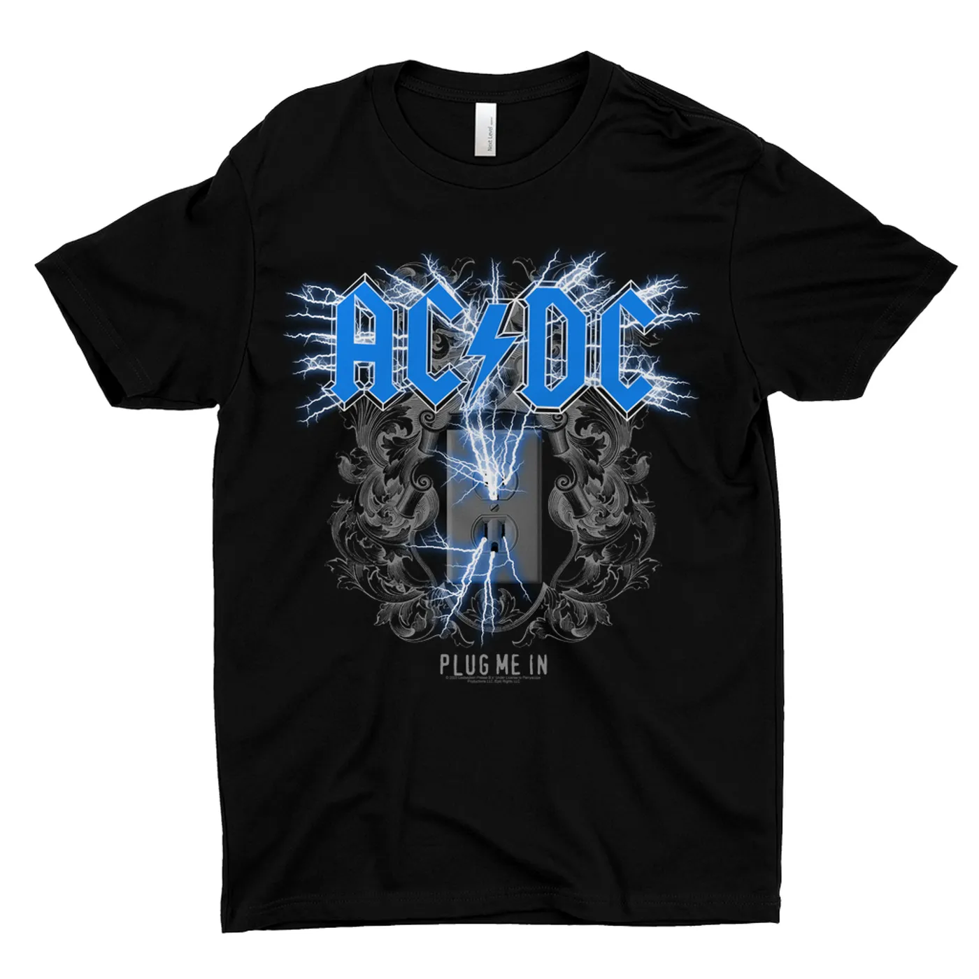AC/DC T-Shirt | Plug Me In Blue (Merchbar Exclusive) ACDC Shirt