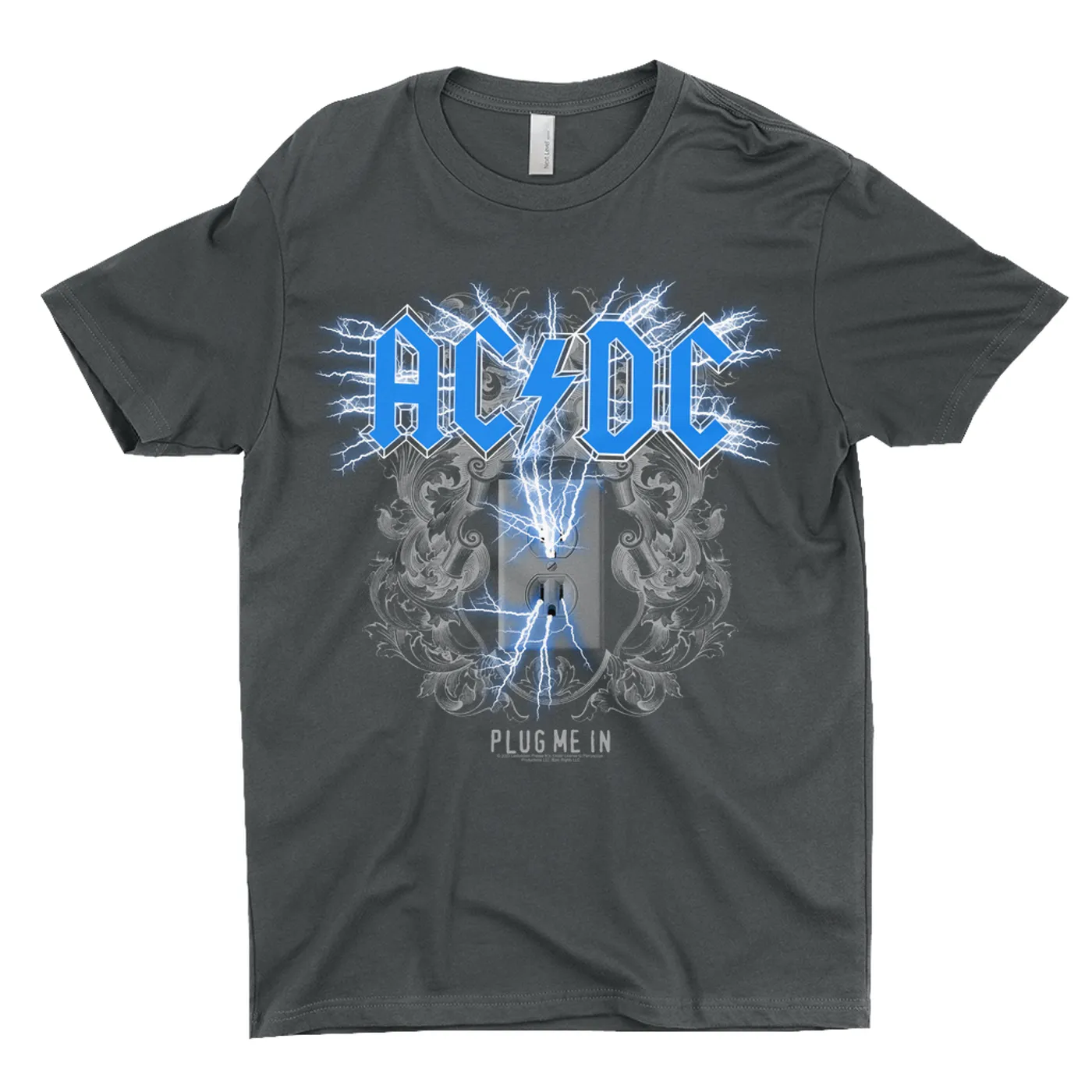 AC/DC T-Shirt | Plug Me In Blue (Merchbar Exclusive) ACDC Shirt