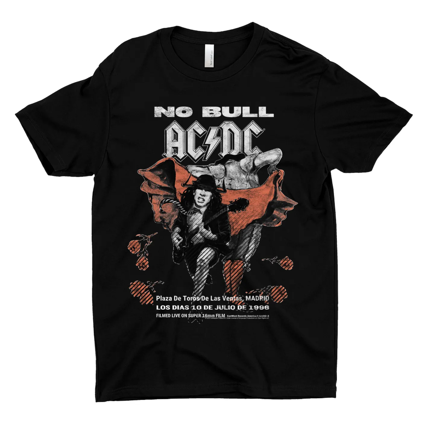 AC/DC T-Shirt | No Bull Concert Poster Image ACDC Shirt