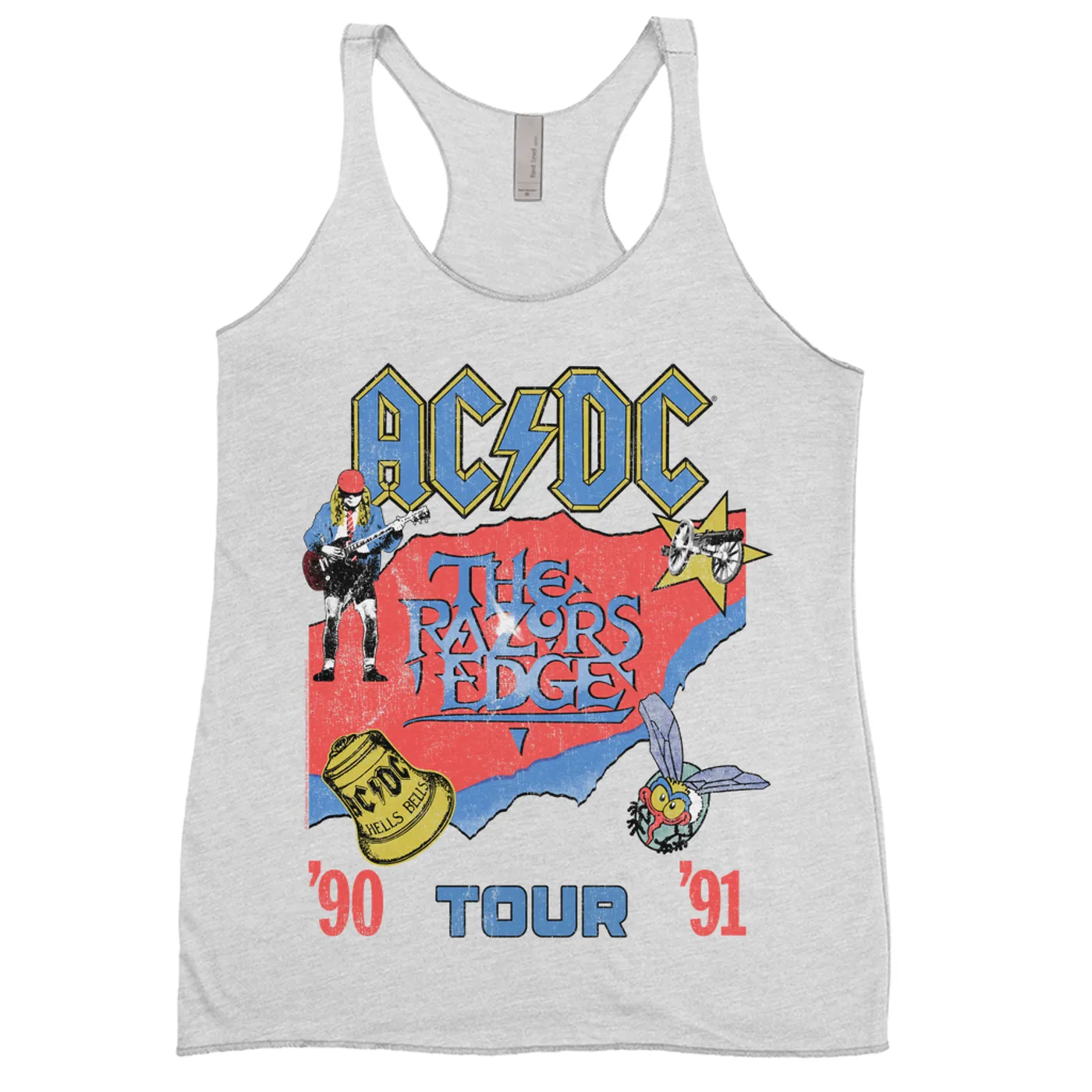 AC/DC Ladies' Tank Top | The Razors Edge Tour 90-91 ACDC Shirt