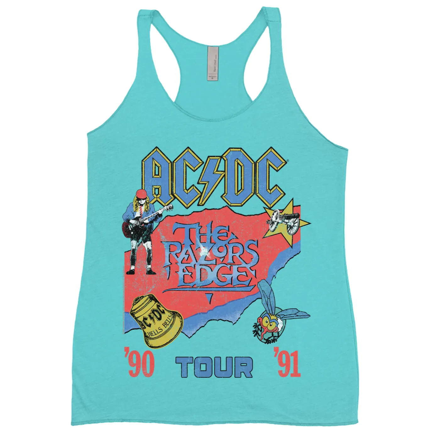 AC/DC Ladies' Tank Top | The Razors Edge Tour 90-91 ACDC Shirt