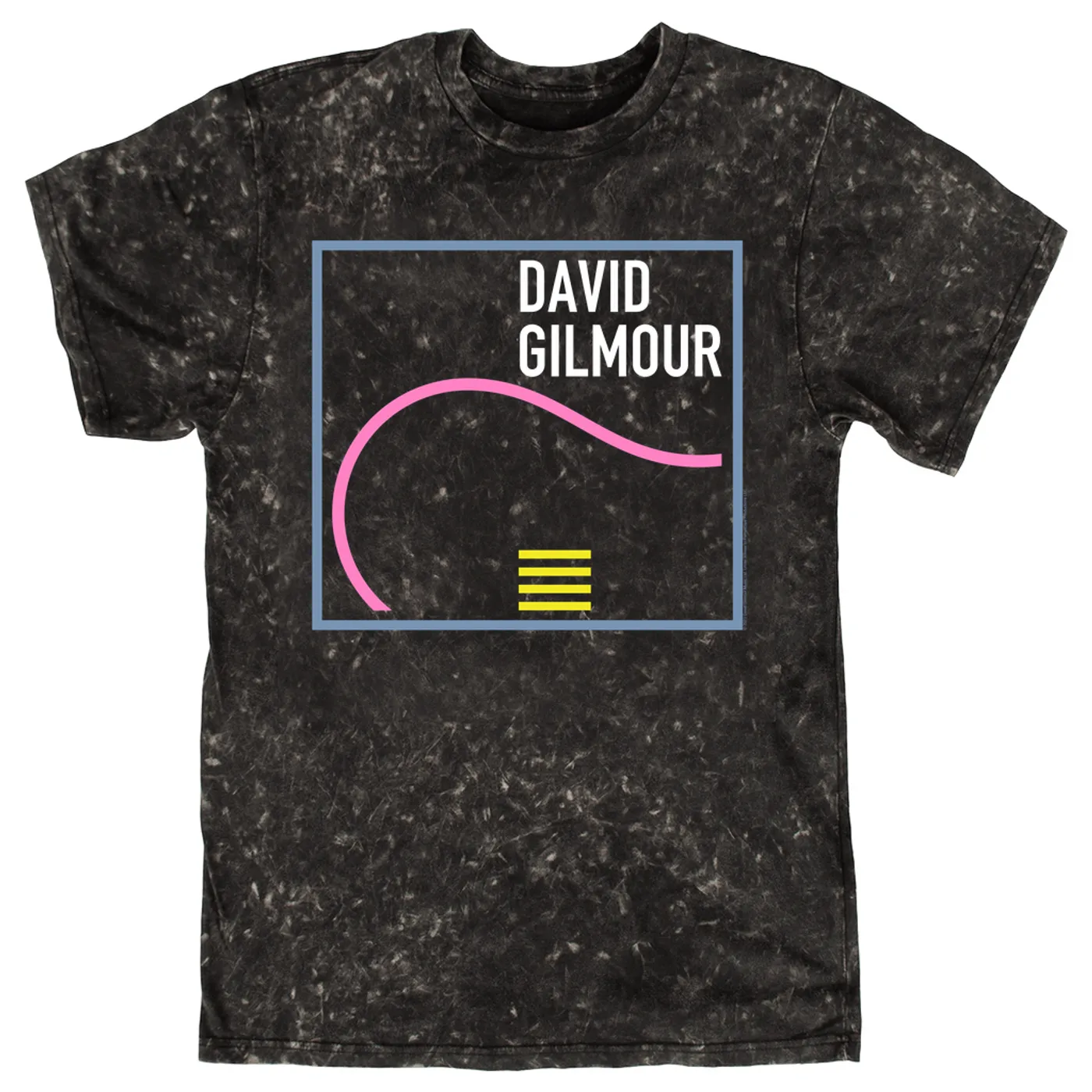 David Gilmour T-shirt | Neon Art Logo David Gilmour Mineral Wash Shirt