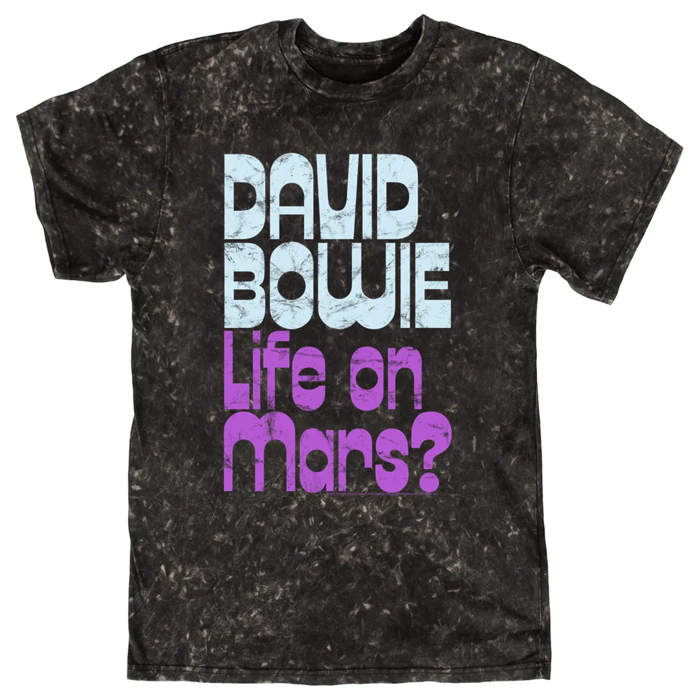 David Bowie T-shirt | Life On Mars Distressed (Merchbar Exclusive) David Bowie Mineral Wash Shirt