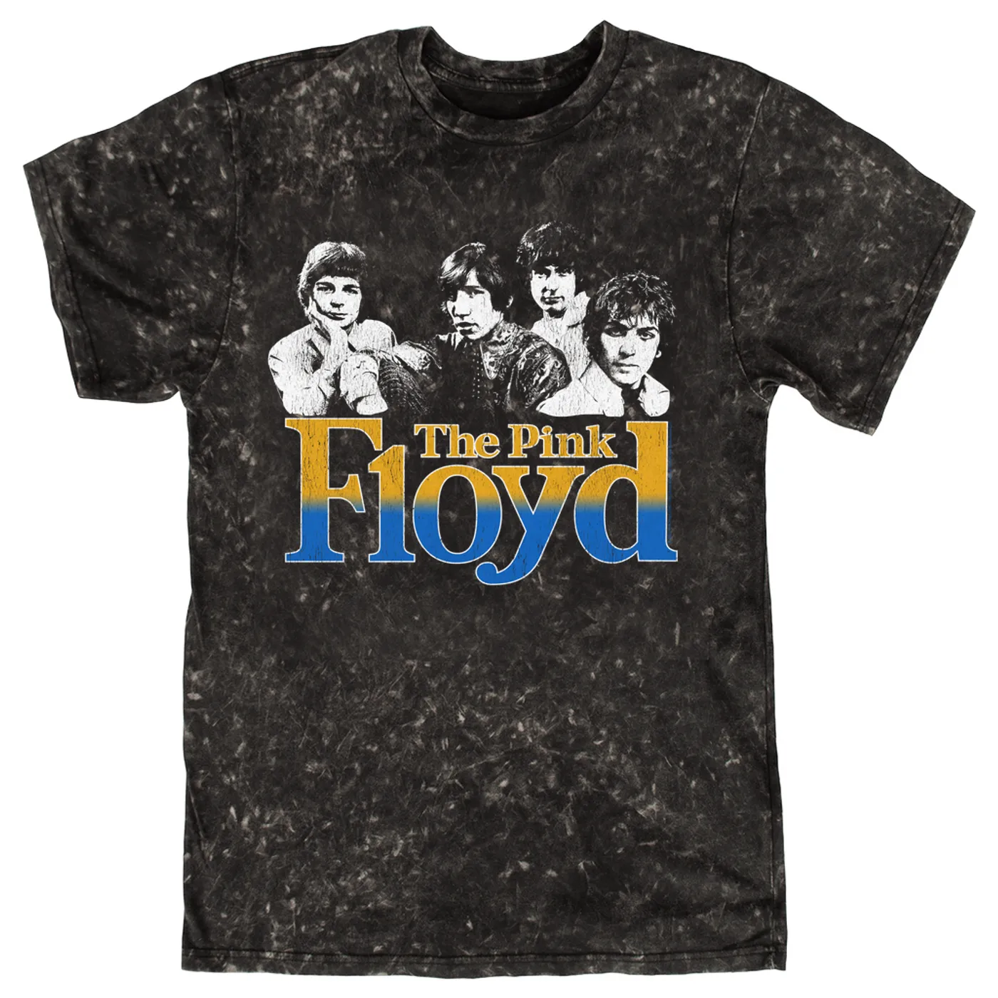 Pink Floyd T-shirt | The Pink Floyd Launch Distressed (Merchbar Exclusive) Pink Floyd Mineral Wash Shirt