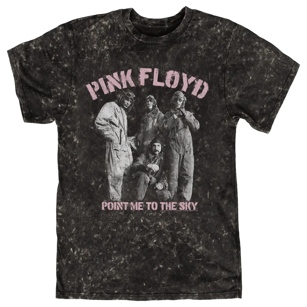 T-shirt | Point Me To The Sky Pink Design Distressed (Equineop Exclusive) Mineral Wash Shirt