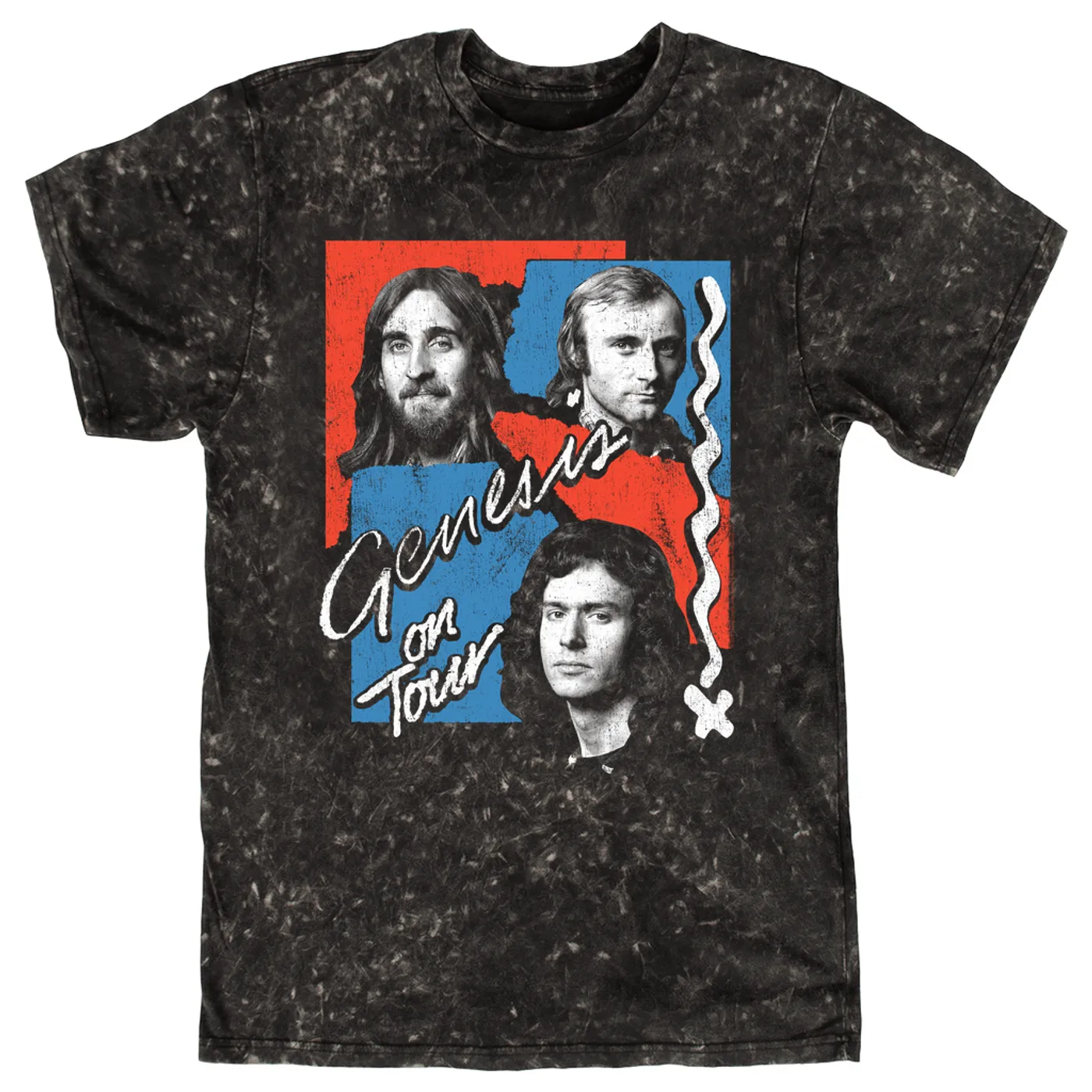Genesis T-shirt | Live, On Tour Distressed (Merchbar Exclusive) Genesis Mineral Wash Shirt