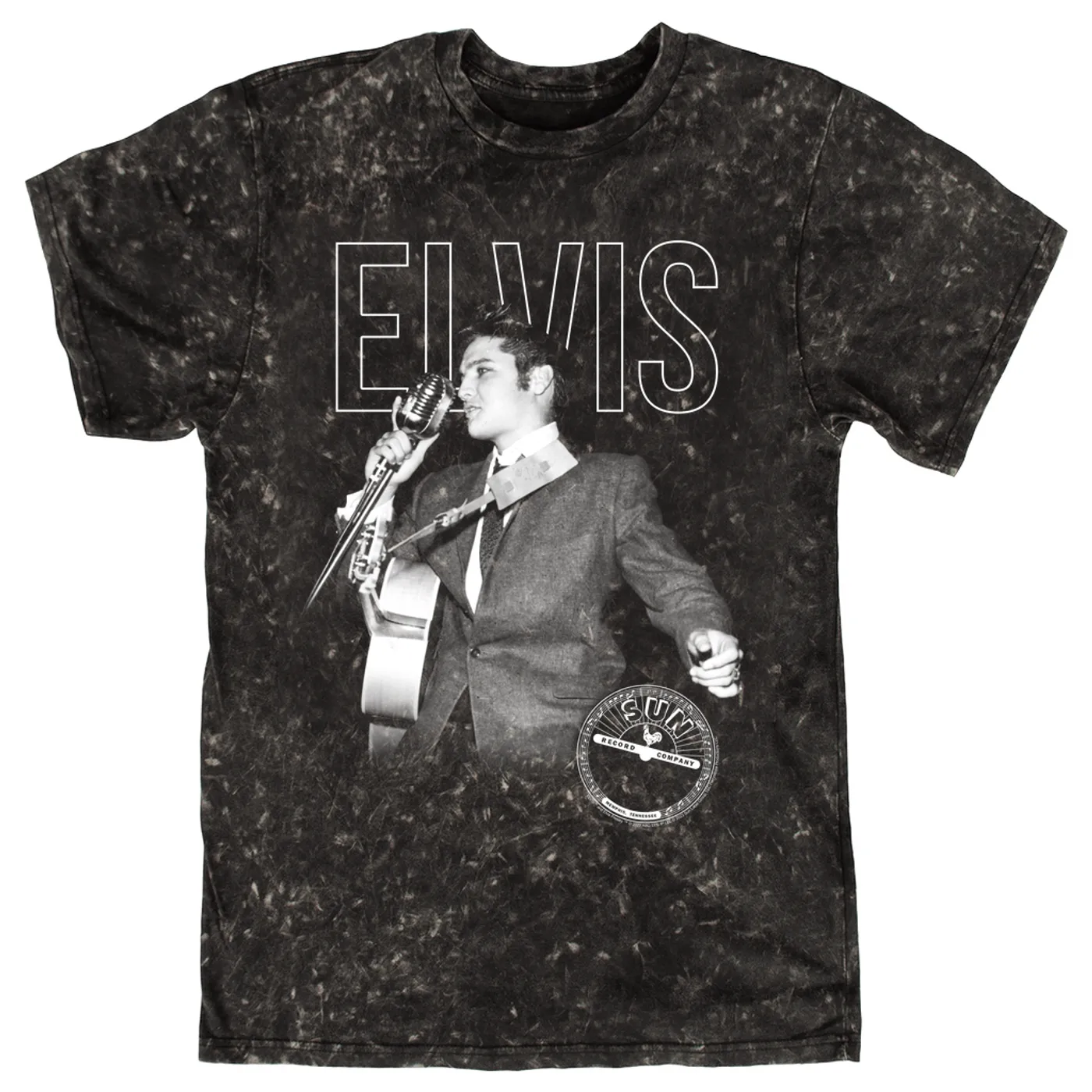 Elvis Presley T-shirt | Solo Live With Logo Elvis Presley Mineral Wash Shirt