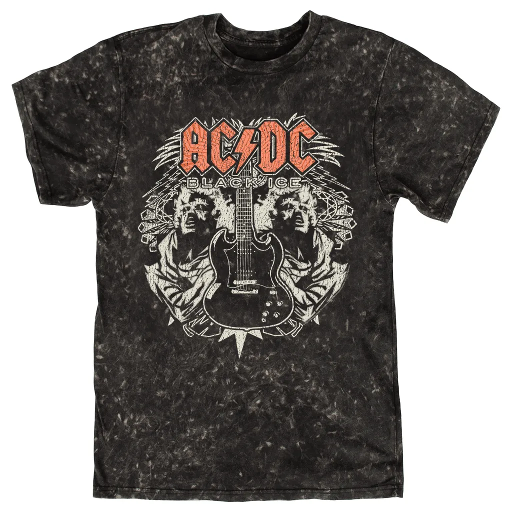 T-shirt | Black Ice Mirror Image Mineral Wash Shirt