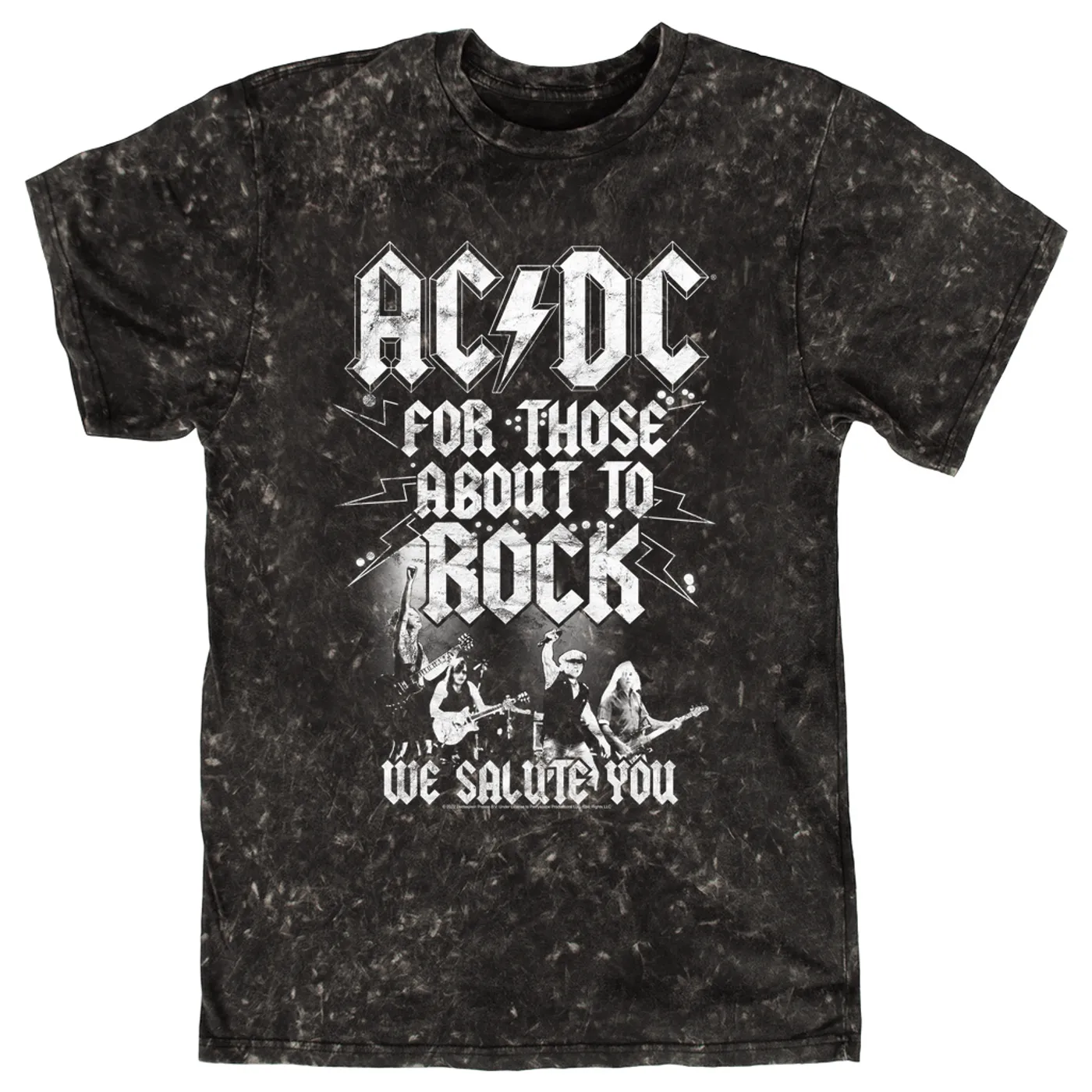 AC/DC T-shirt | For Those About To Rock LIVE ACDC Mineral Wash Shirt