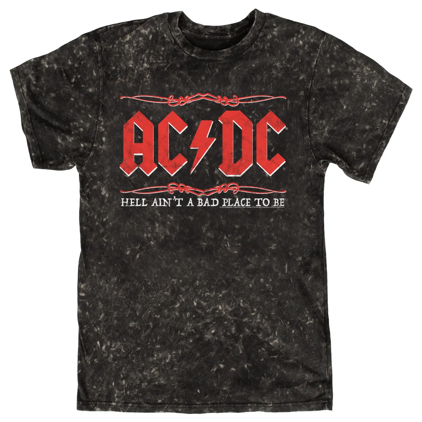 AC/DC T-shirt | Hell Ain't A Bad Place To Be ACDC Mineral Wash Shirt