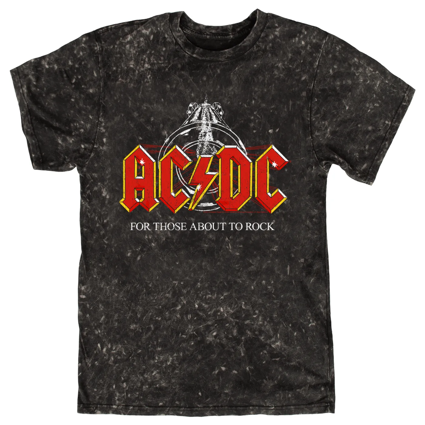 AC/DC T-shirt | For Those About To Rock Cannon Shot Distressed ACDC Mineral Wash Shirt