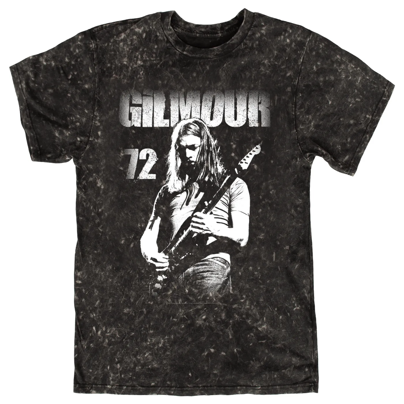 David Gilmour T-shirt | White Gilmour 72 Distressed David Gilmour Mineral Wash Shirt