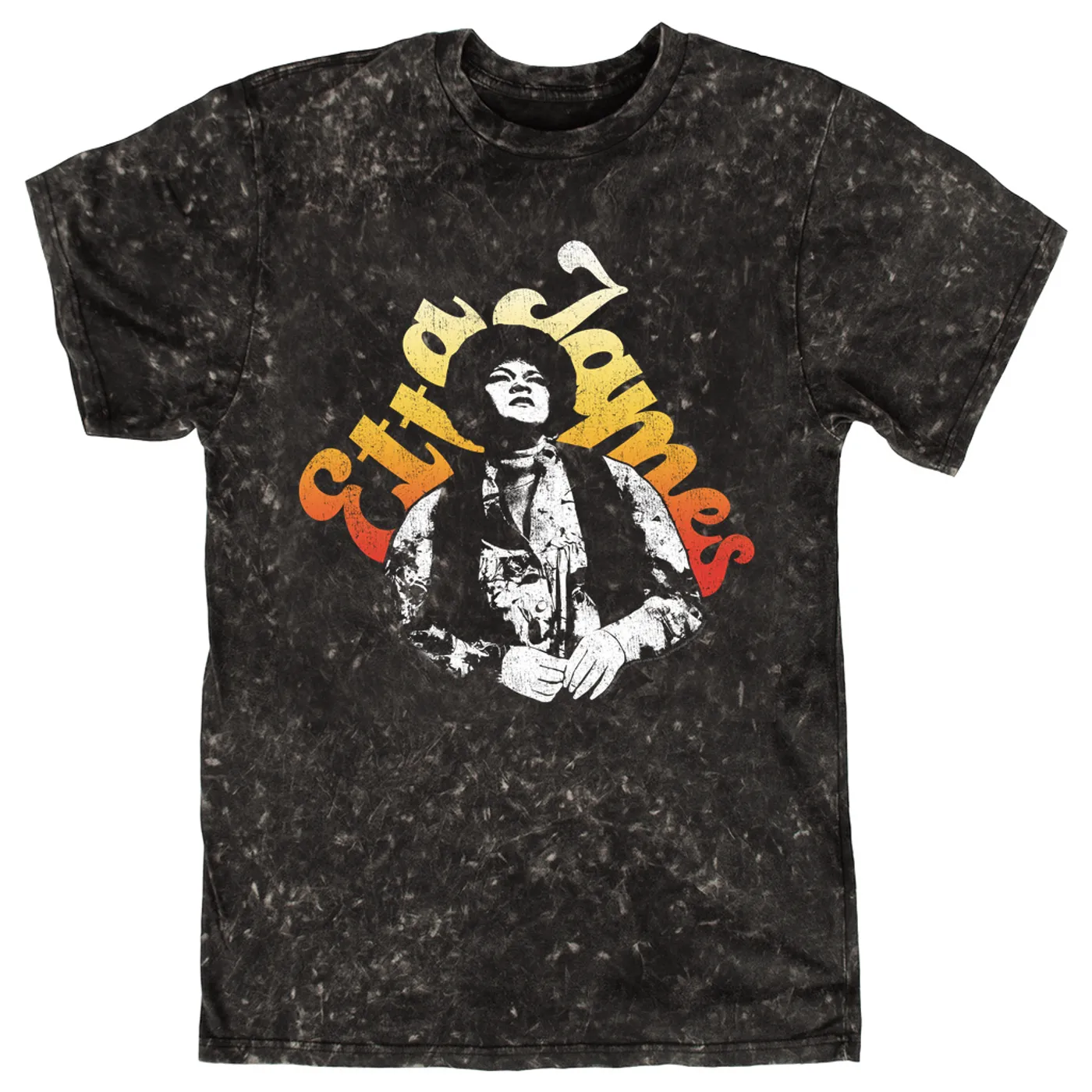 Etta James T-shirt | Ombre '80s Performing Etta James Mineral Wash Shirt