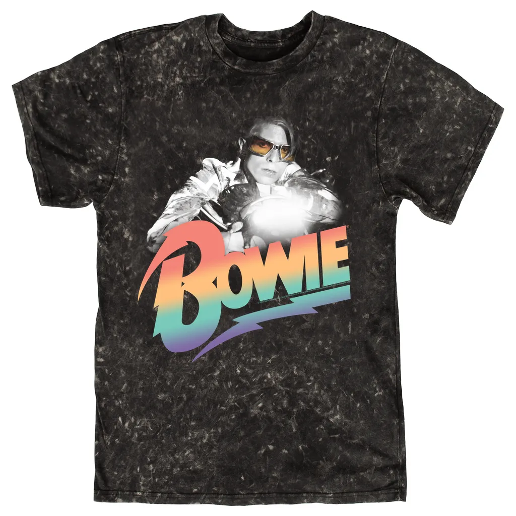 T-shirt | Colorful Ombre Motorcycle Image (Equineop Exclusive) Mineral Wash Shirt