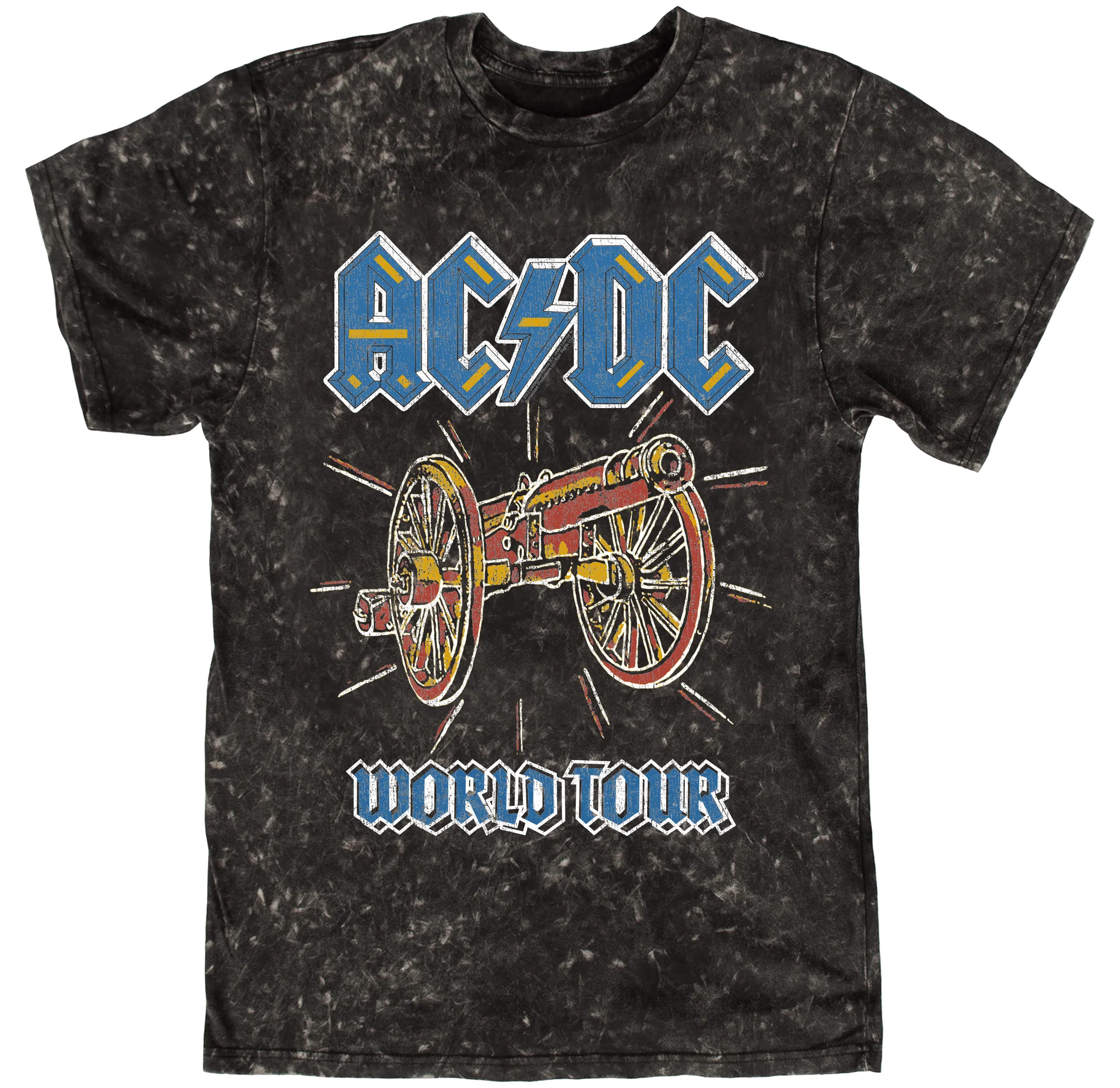 T-shirt | World Tour For Those About To Rock Cannon Image Mineral Wash Shirt