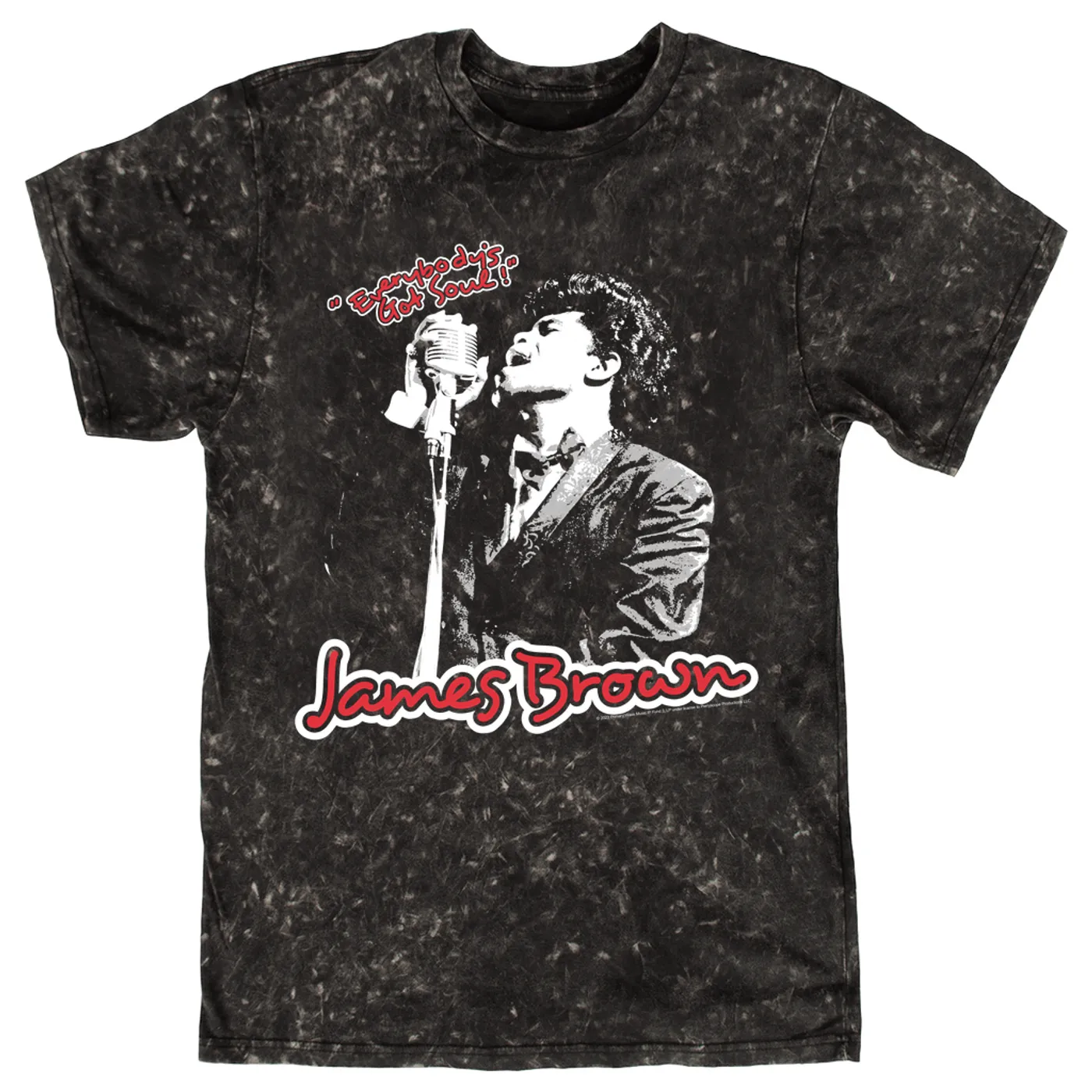 James Brown T-shirt | Everybody's Got Soul! Design James Brown Mineral Wash Shirt