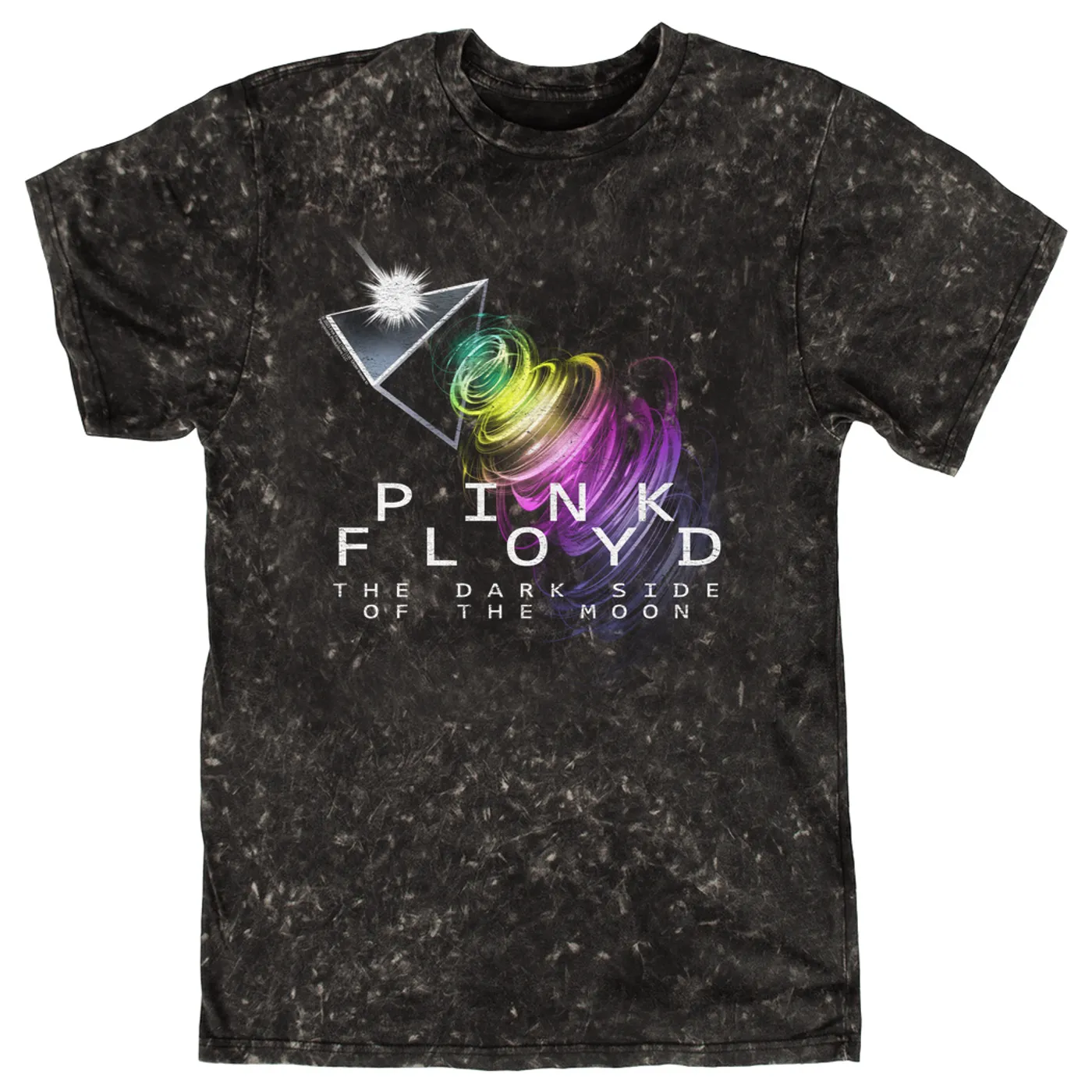 Pink Floyd T-shirt | Dark Side Of The Moon Energy Cyclone Pink Floyd Mineral Wash Shirt